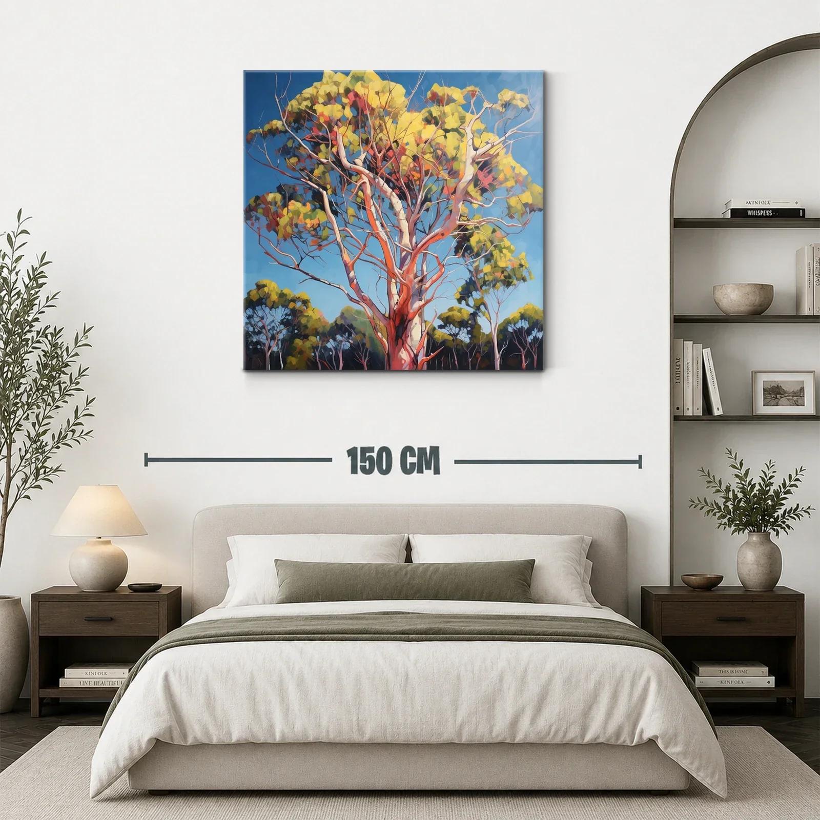 Árboles vibrantes en paisaje natural bajo cielo azul claro — miniatura 3