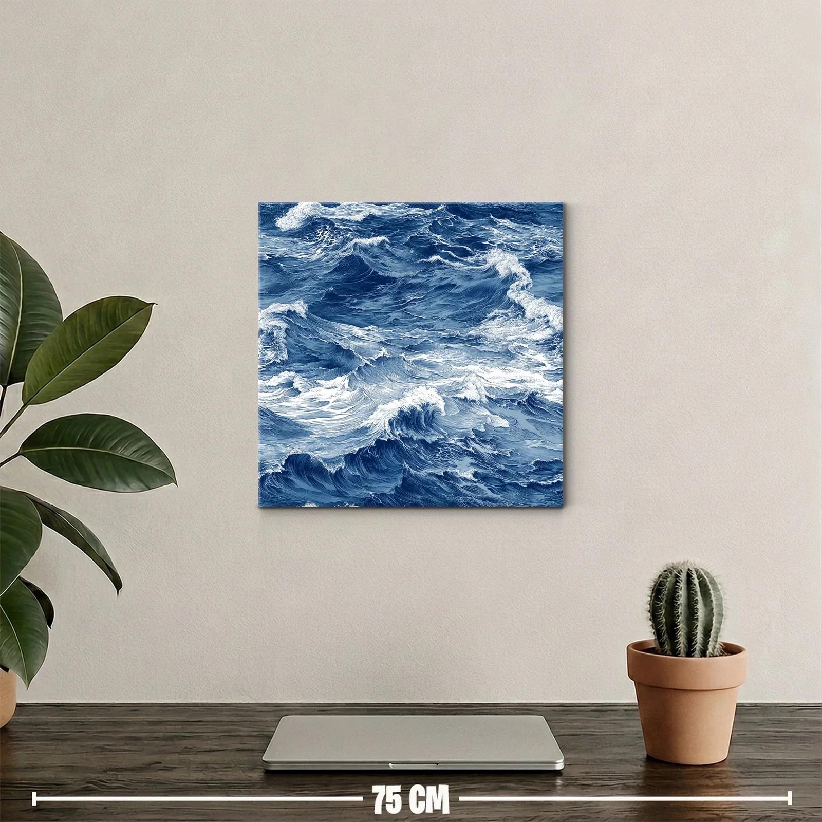 Movimiento y energía del mar en ondas azules intensas — miniatura 2