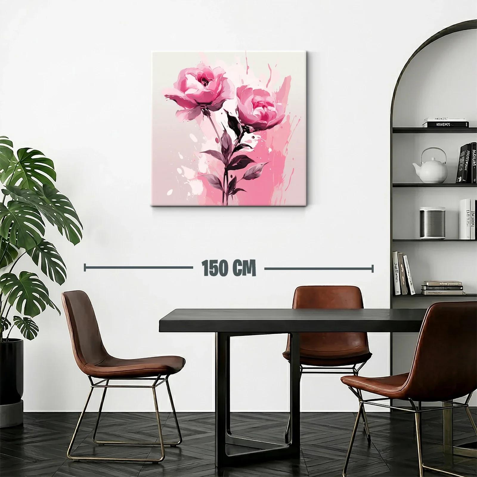 Elegancia floral con rosas en tonos rosas vibrantes — miniatura 2