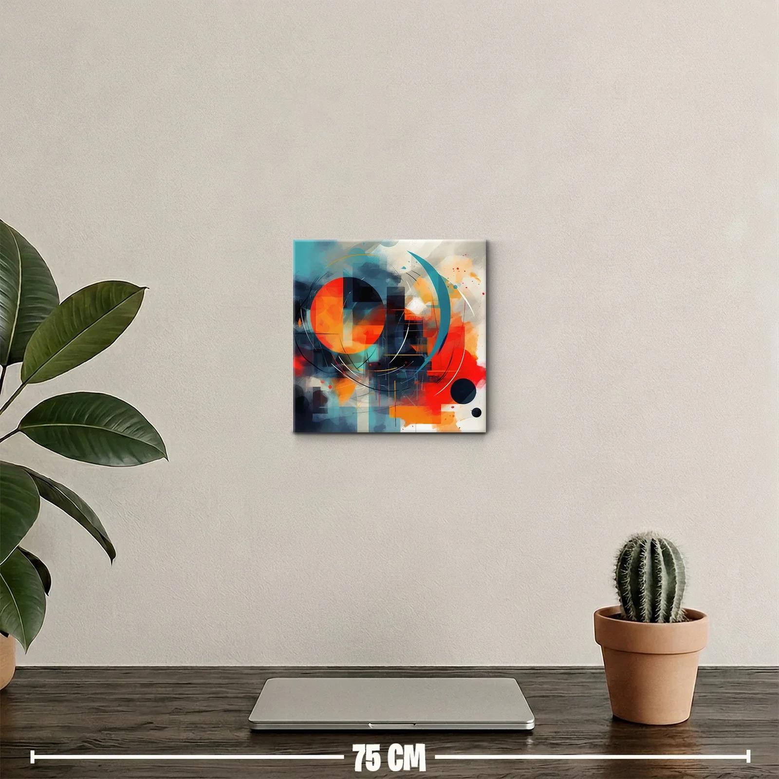 Composición abstracta con formas geométricas vibrantes — miniatura 2