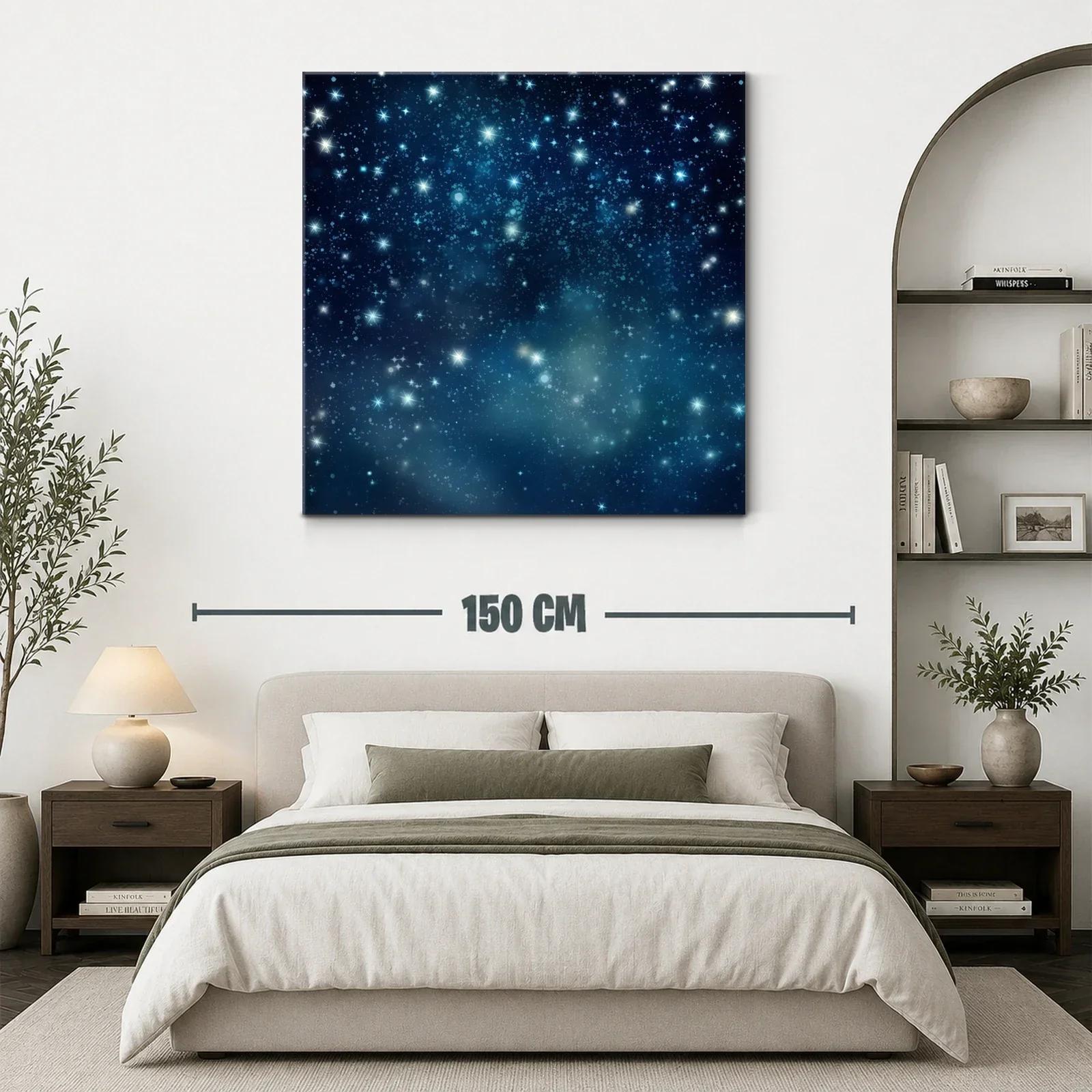 Brillo Estelar en Fondo Nocturno Azul Profundo — miniatura 3