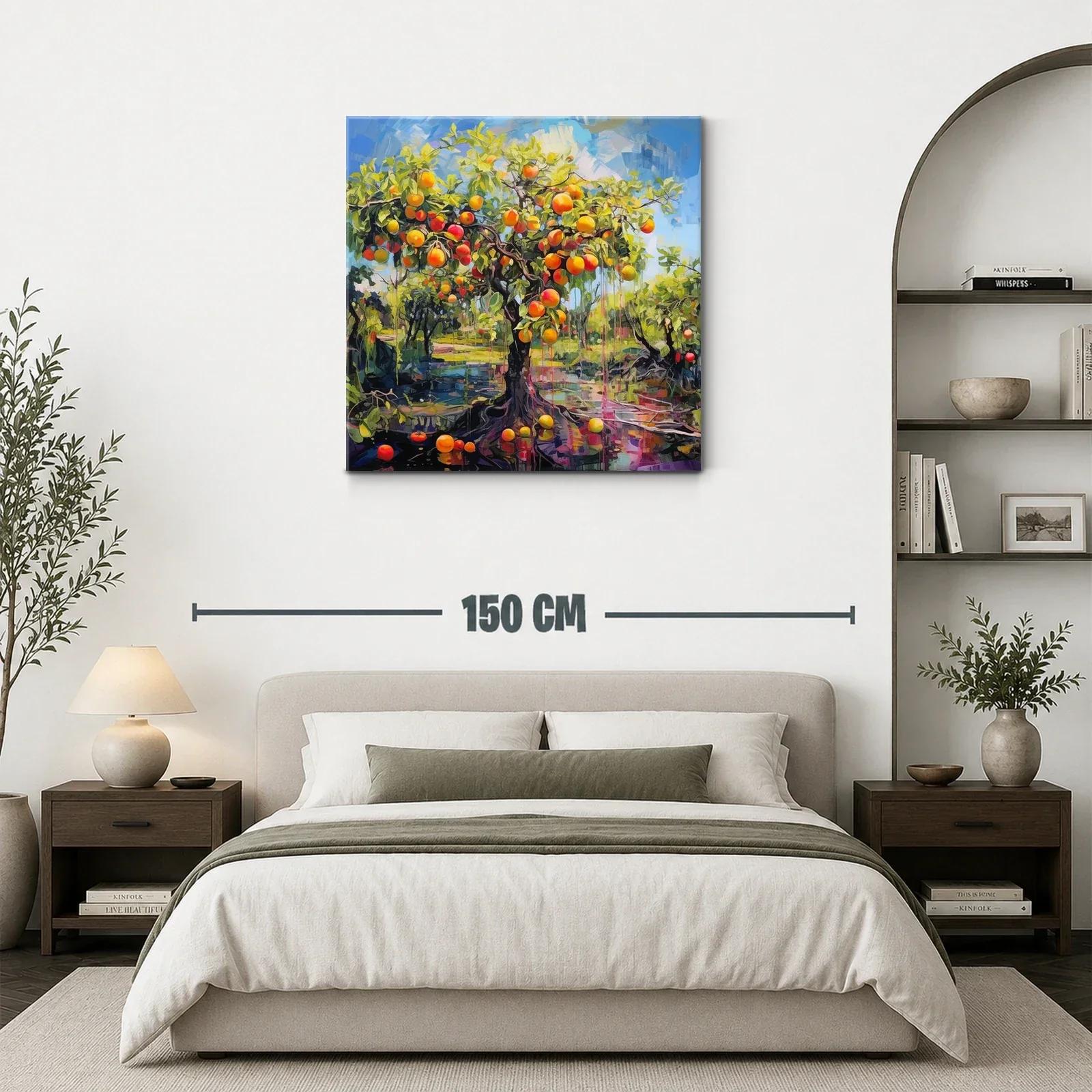 Árbol de frutas vibrante en un paisaje lleno de luz — miniatura 3