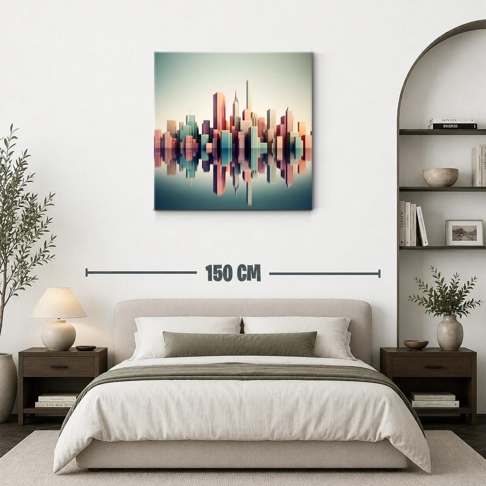 Reflejos urbanos en tonos pastel suaves y equilibrados — miniatura 3