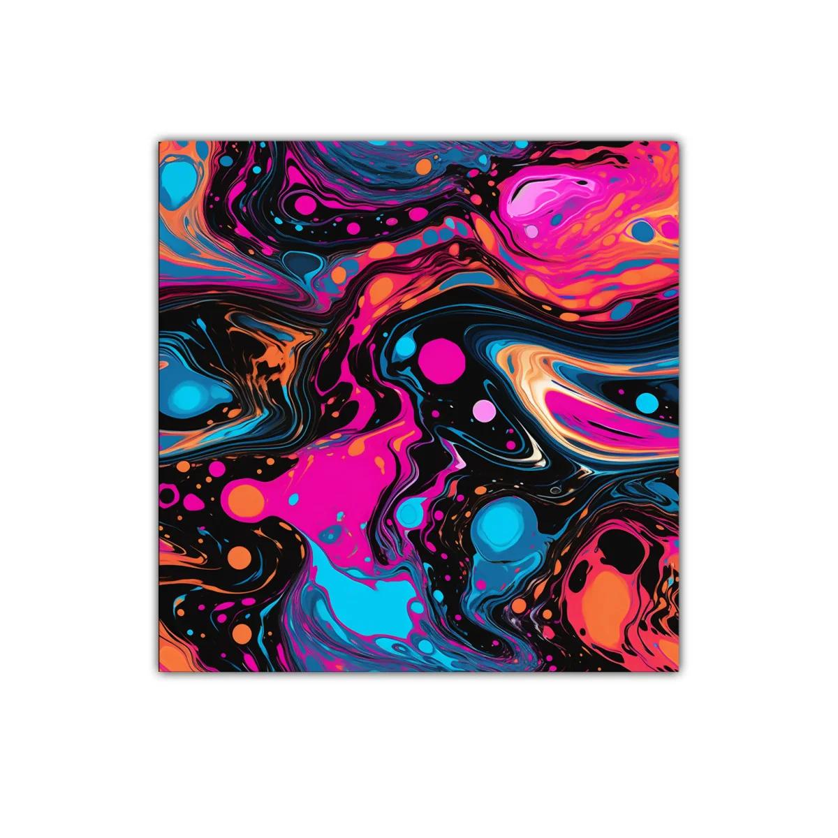 Explosión de colores vibrantes en estética abstracta