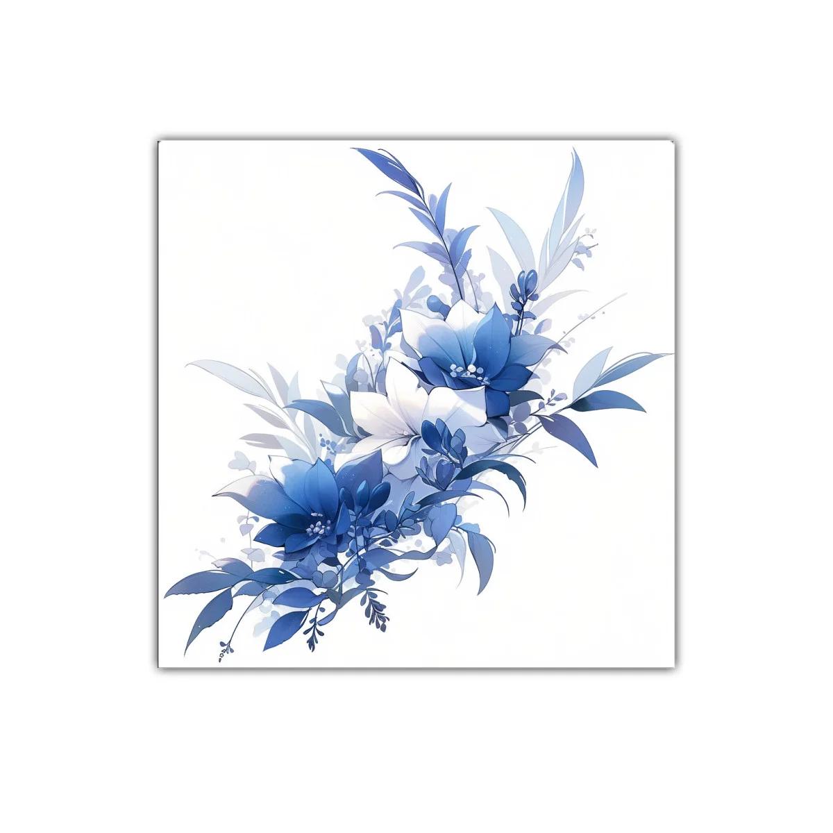 Composición floral elegante en tonos azules y blancos — imagen principal