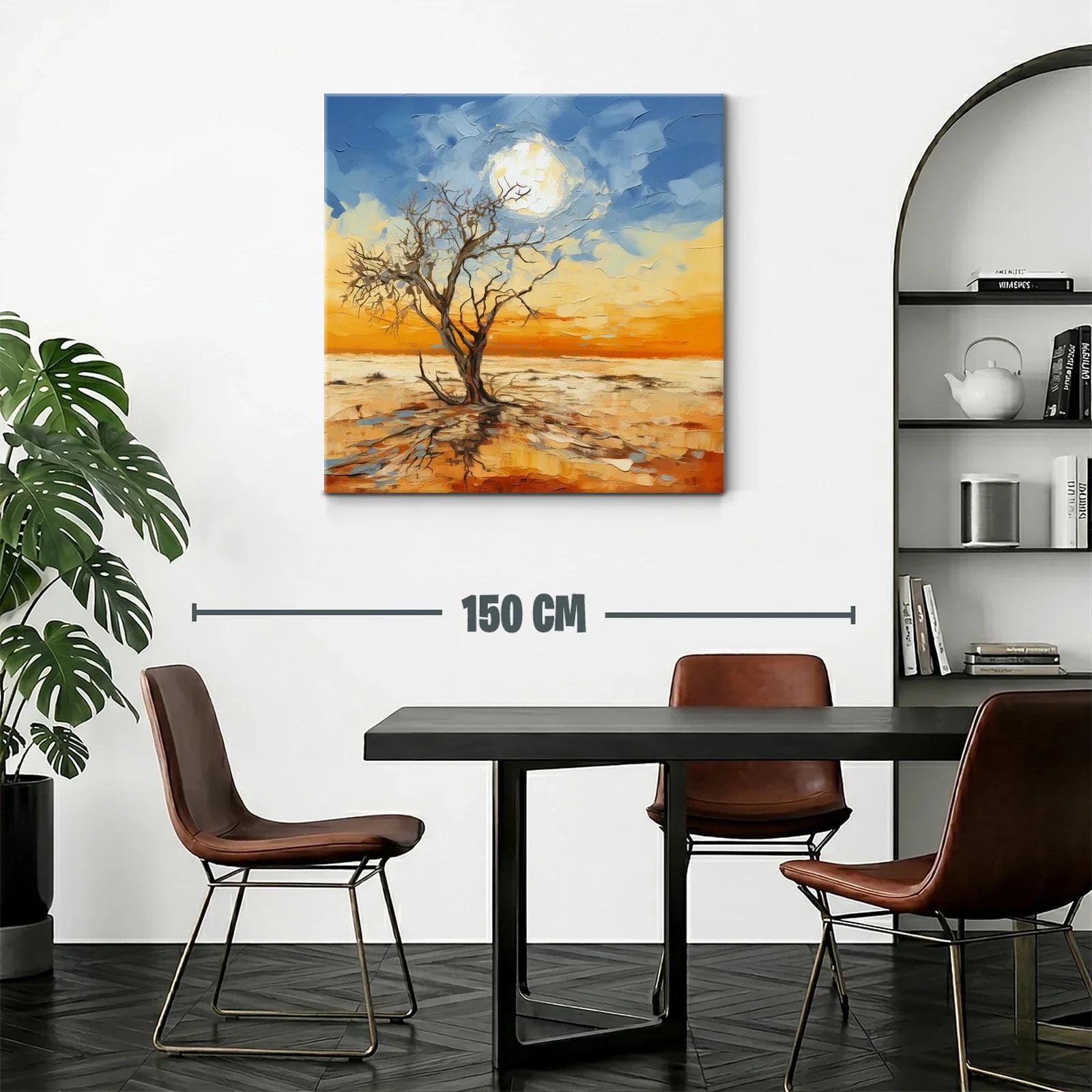 Solitaria belleza de un árbol bajo el cielo cambiante — miniatura 2