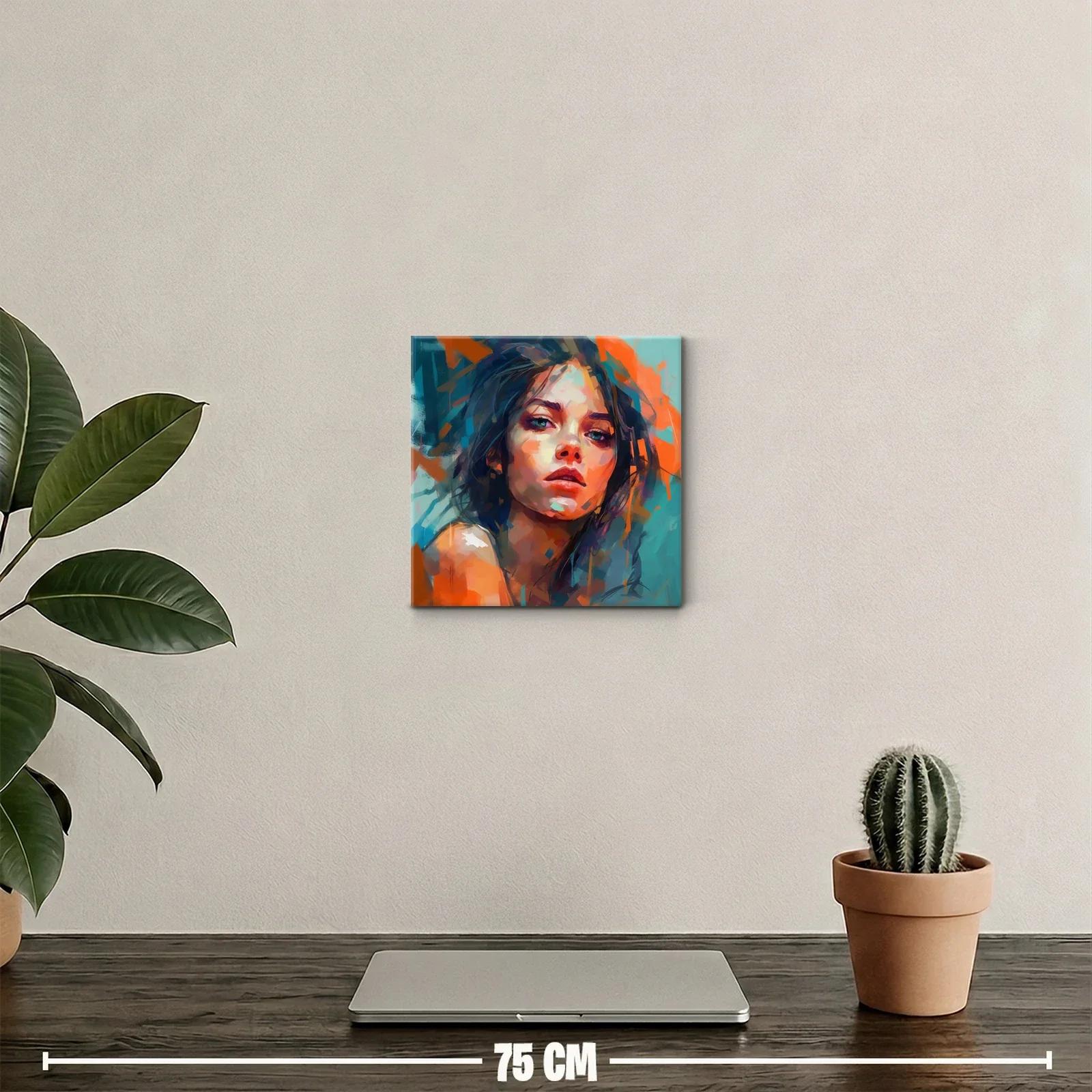 Retrato expresivo en tonos vivos y contrastantes — miniatura 2