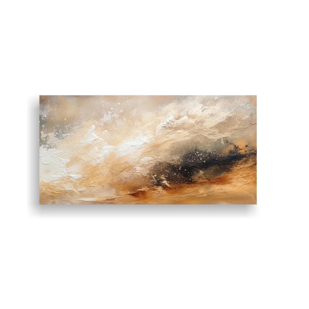 Cuadro nube de tormenta con franja terrosa
