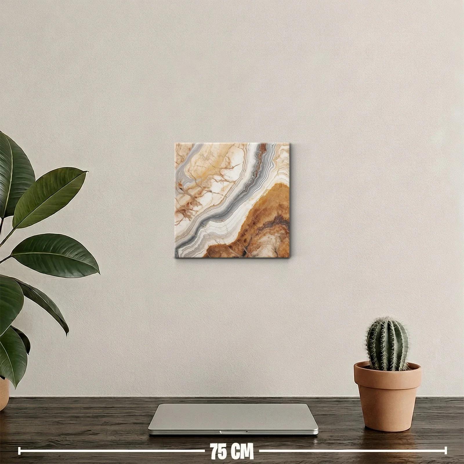 Cuadro decorativo con textura natural y tonos cálidos — miniatura 2