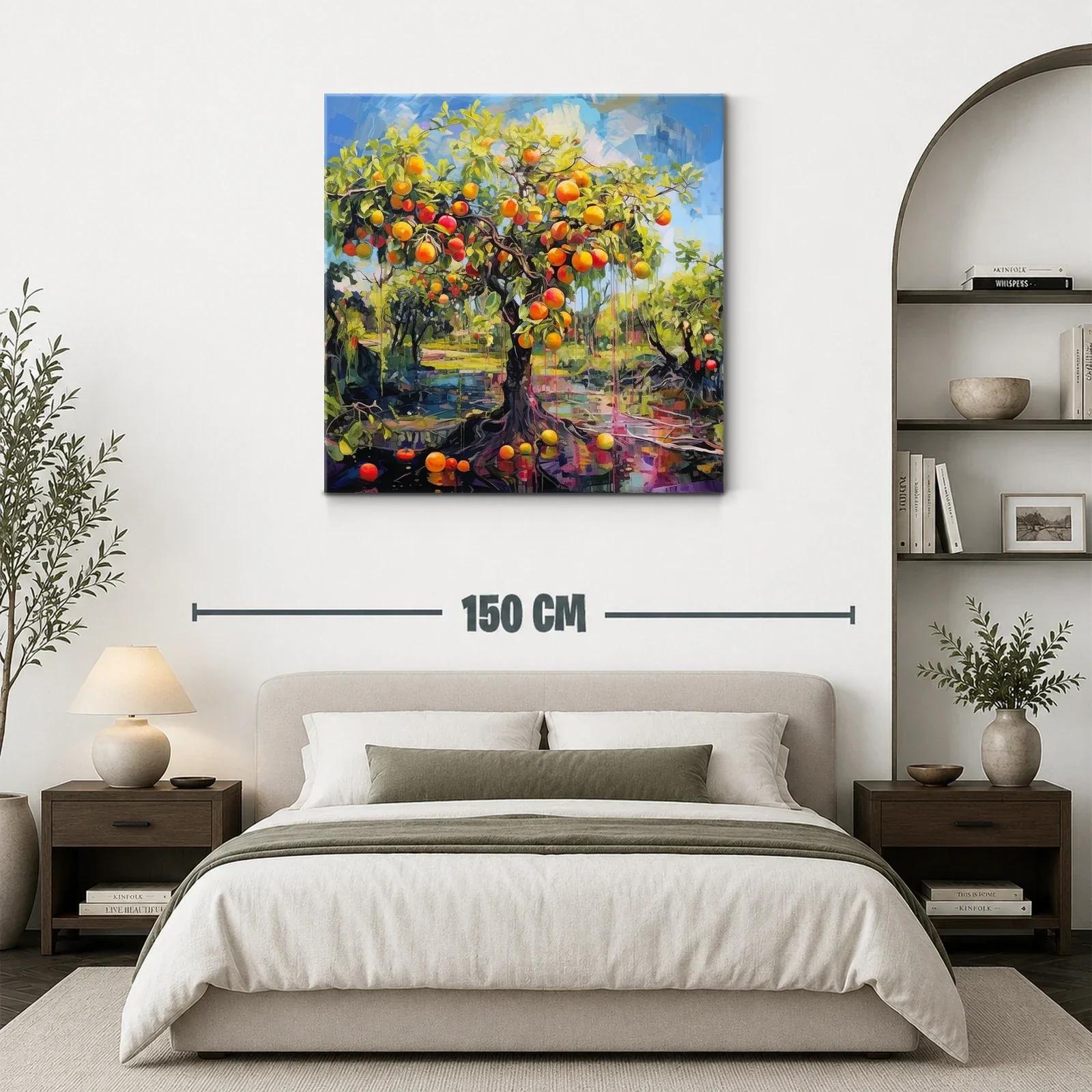 Árbol de frutas vibrante en un paisaje lleno de luz — miniatura 3