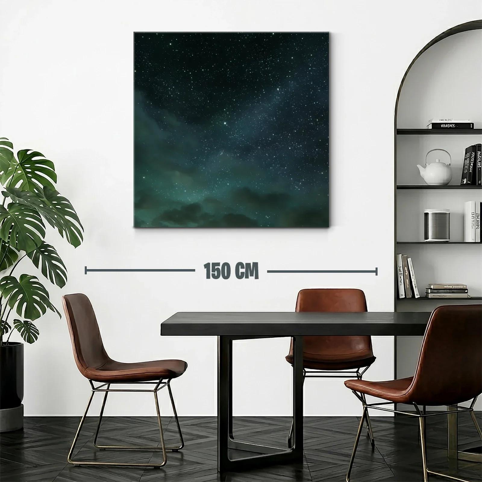 Cielo estrellado con nebulosas y nubes suaves — miniatura 2