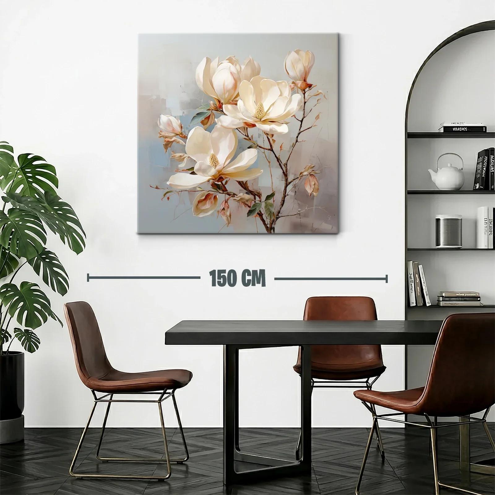 Elegancia natural con flores blancas y tonos neutros — miniatura 2