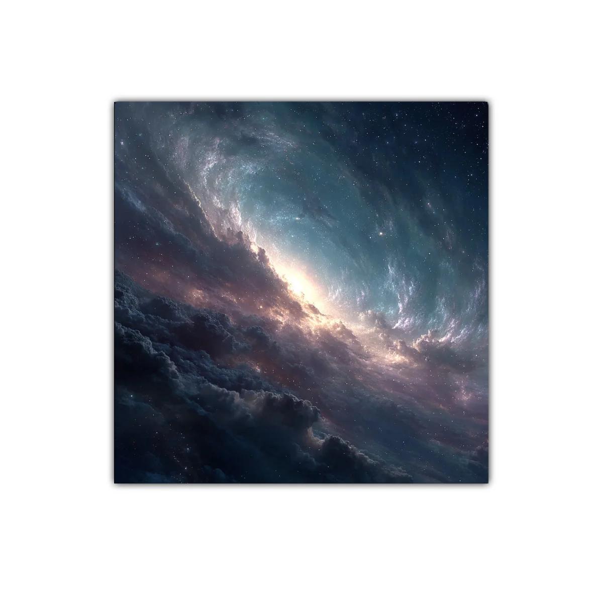 Cuadro Galaxia Espacial con Luminiscencia Cósmica — imagen principal