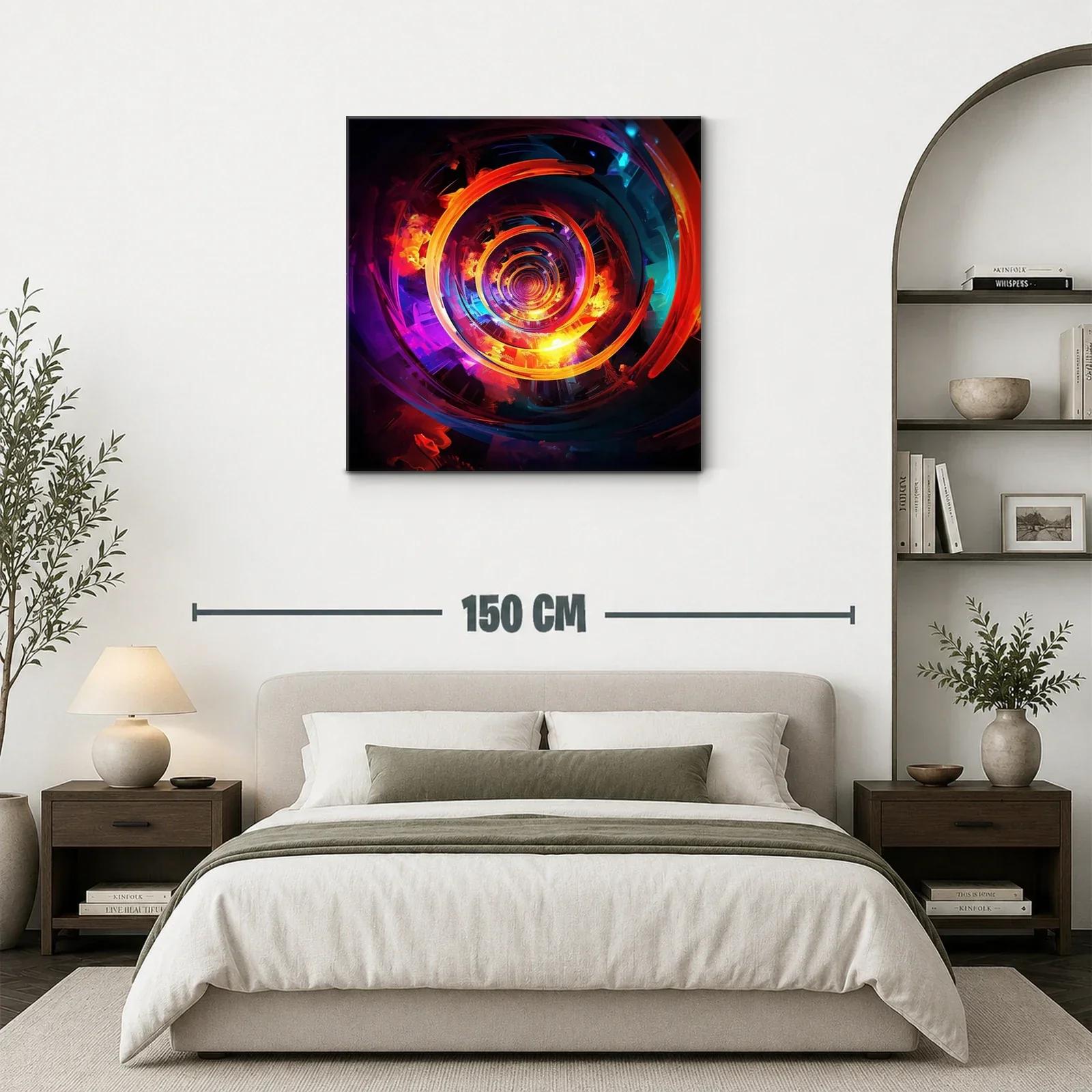 Espiral vibrante con contrastes intensos y reflejos luminosos — miniatura 3