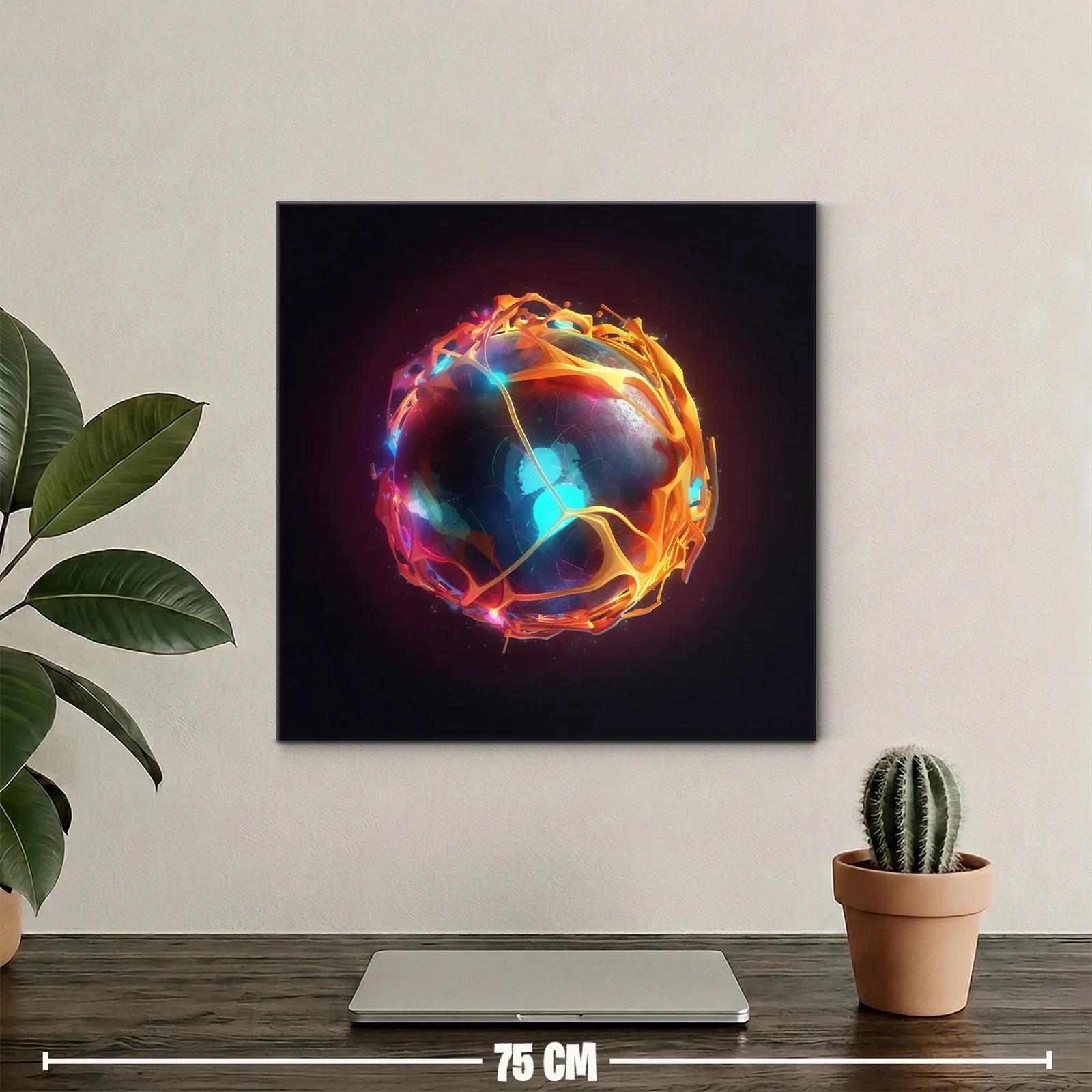 Esfera luminosa con patrones abstractos y energía vibrante — miniatura 2