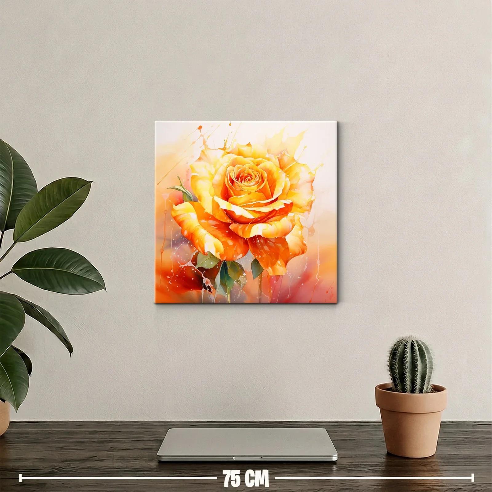 Vibrante rosa amarilla con toques cálidos y luminosos — miniatura 2