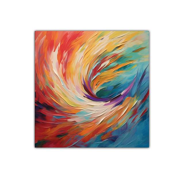 Vórtice de colores vibrantes en movimiento dinámico