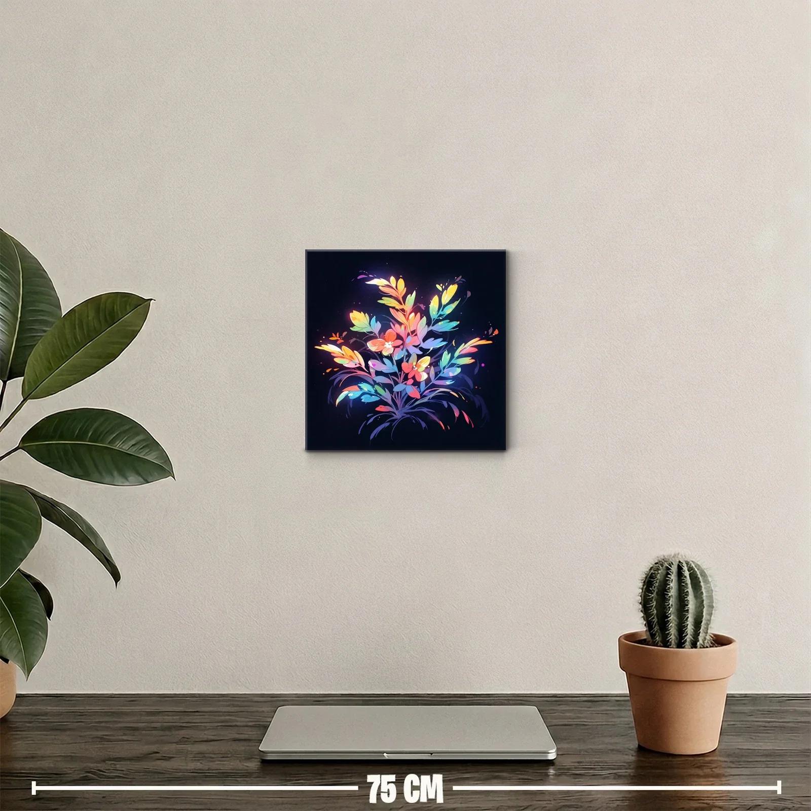 Ramo de flores vibrantes sobre fondo oscuro — miniatura 2