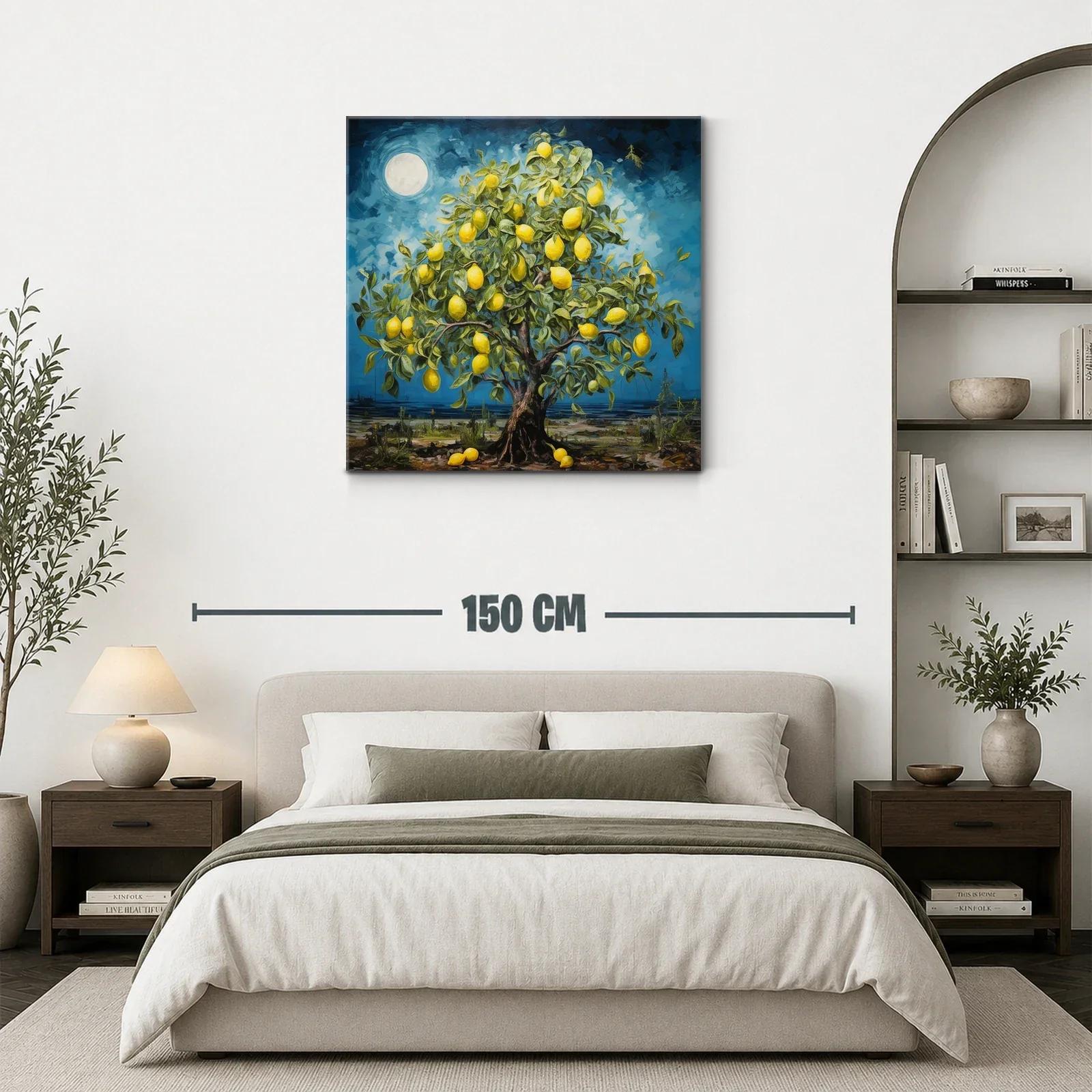Árbol de Limones en Noche de Luna Llena — miniatura 3