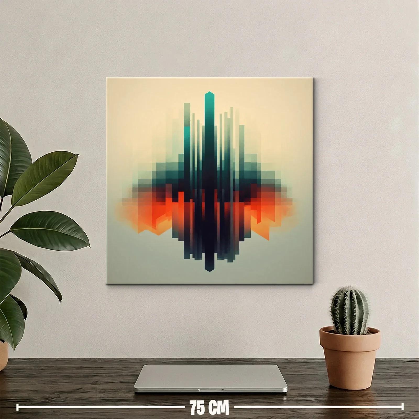 Composición geométrica con tonos vibrantes y elegantes — miniatura 2