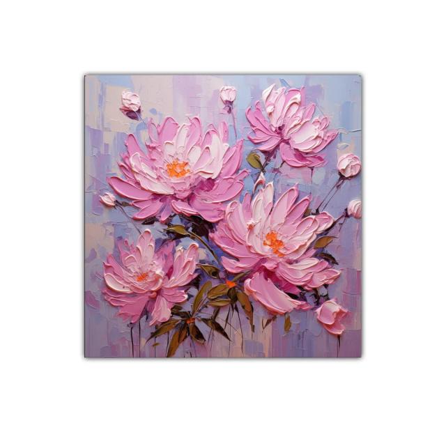 Flores rosas en composicón delicada y vibrante