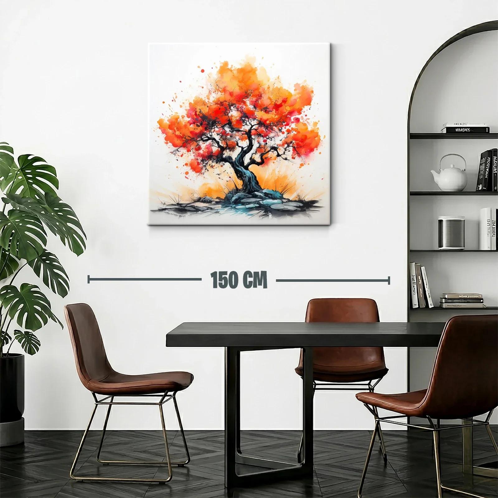 Árbol vibrante con tonos cálidos y energía dinámica — miniatura 2