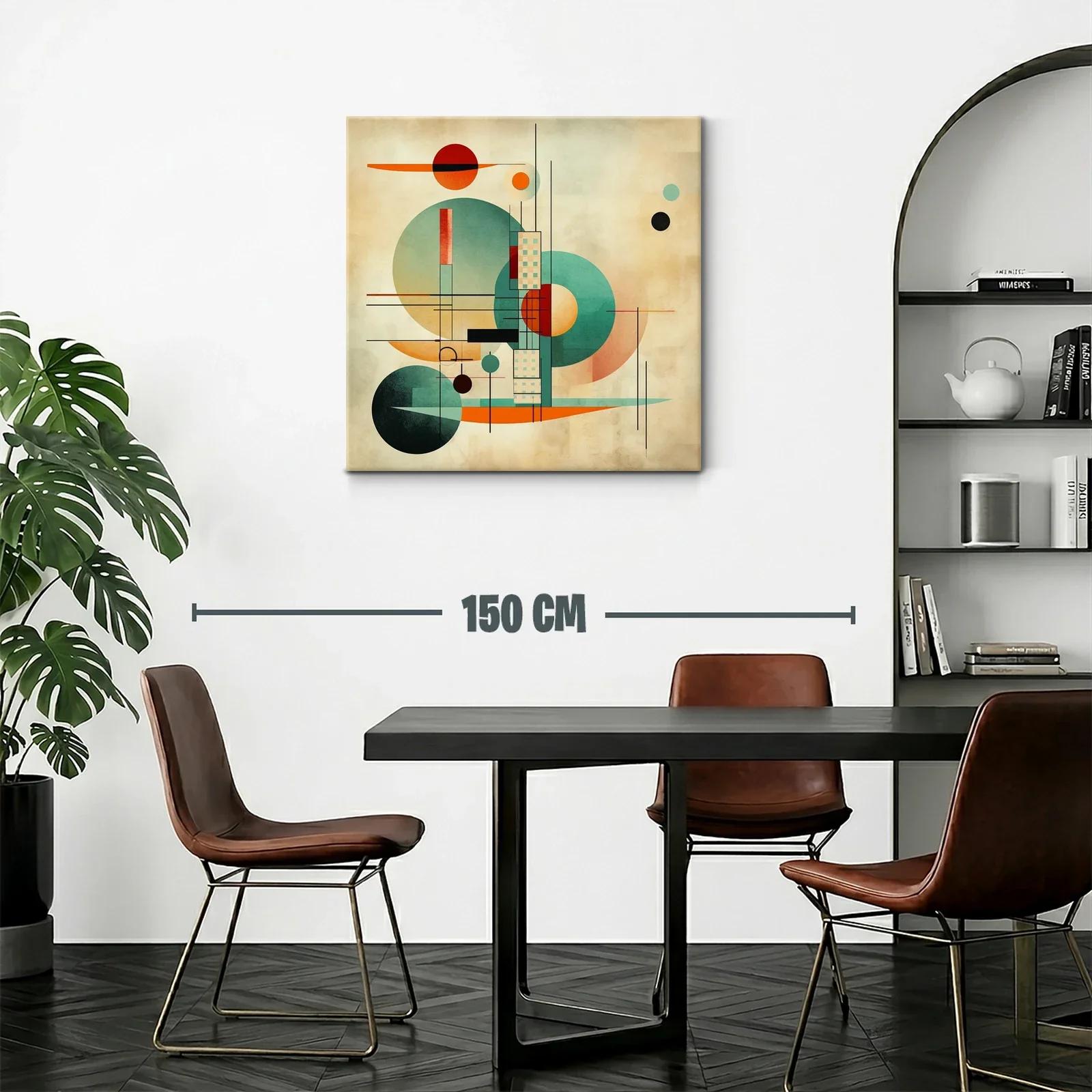 Composición abstracta con formas geométricas y tonos cálidos — miniatura 2