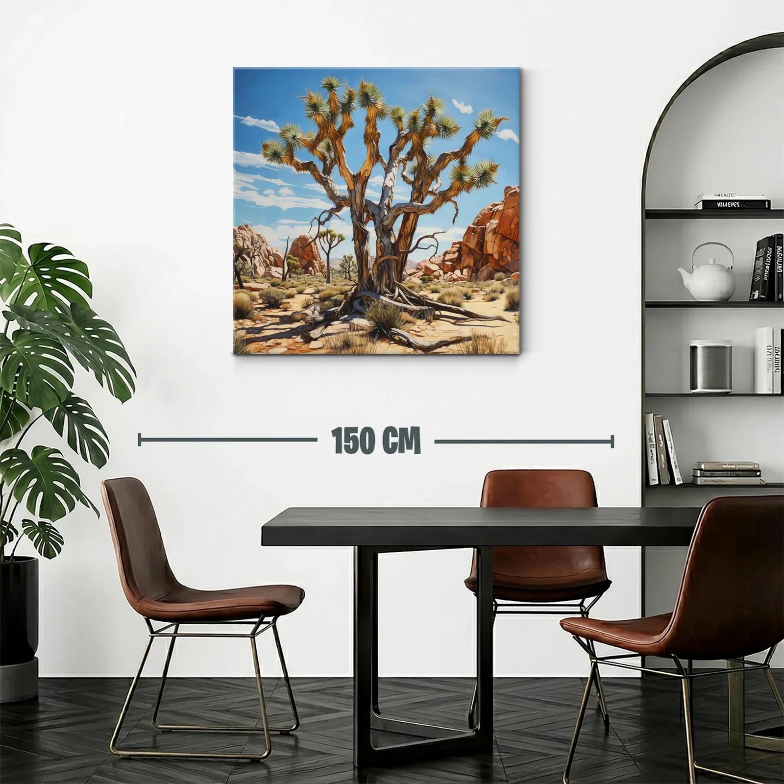 Árbol desértico en paisaje rocoso bajo cielo azul — miniatura 2