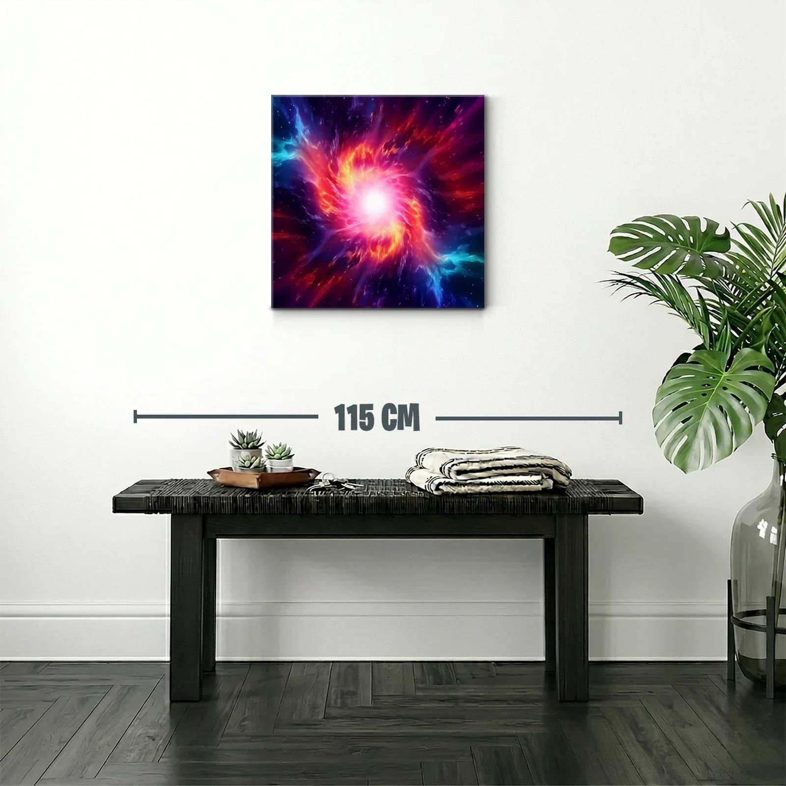 Impacto cósmico en tonos vibrantes y luminosos — miniatura 2