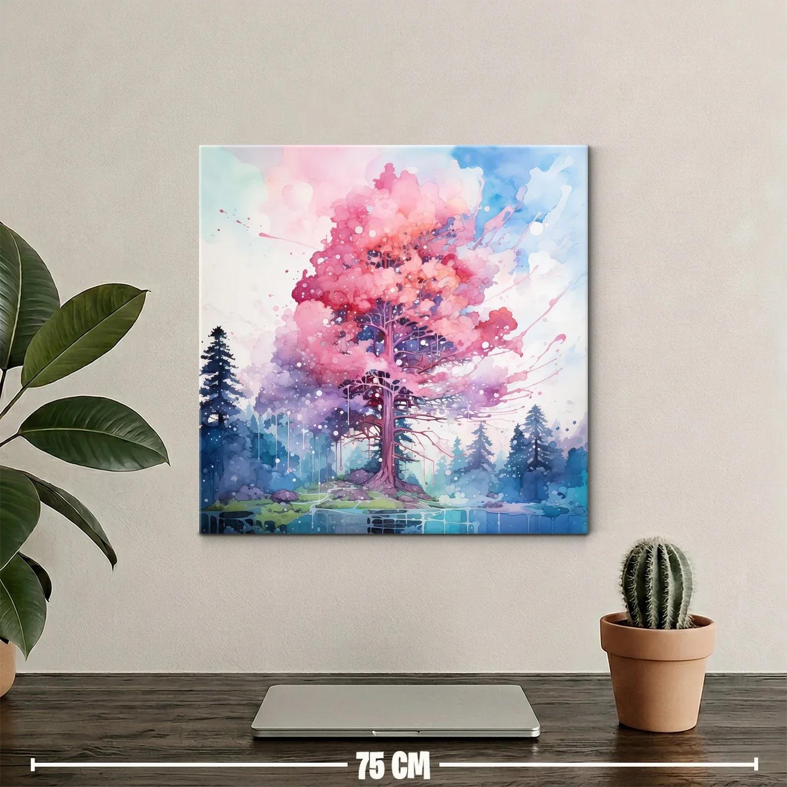 Árbol con follaje vibrante en paisaje sereno — miniatura 2