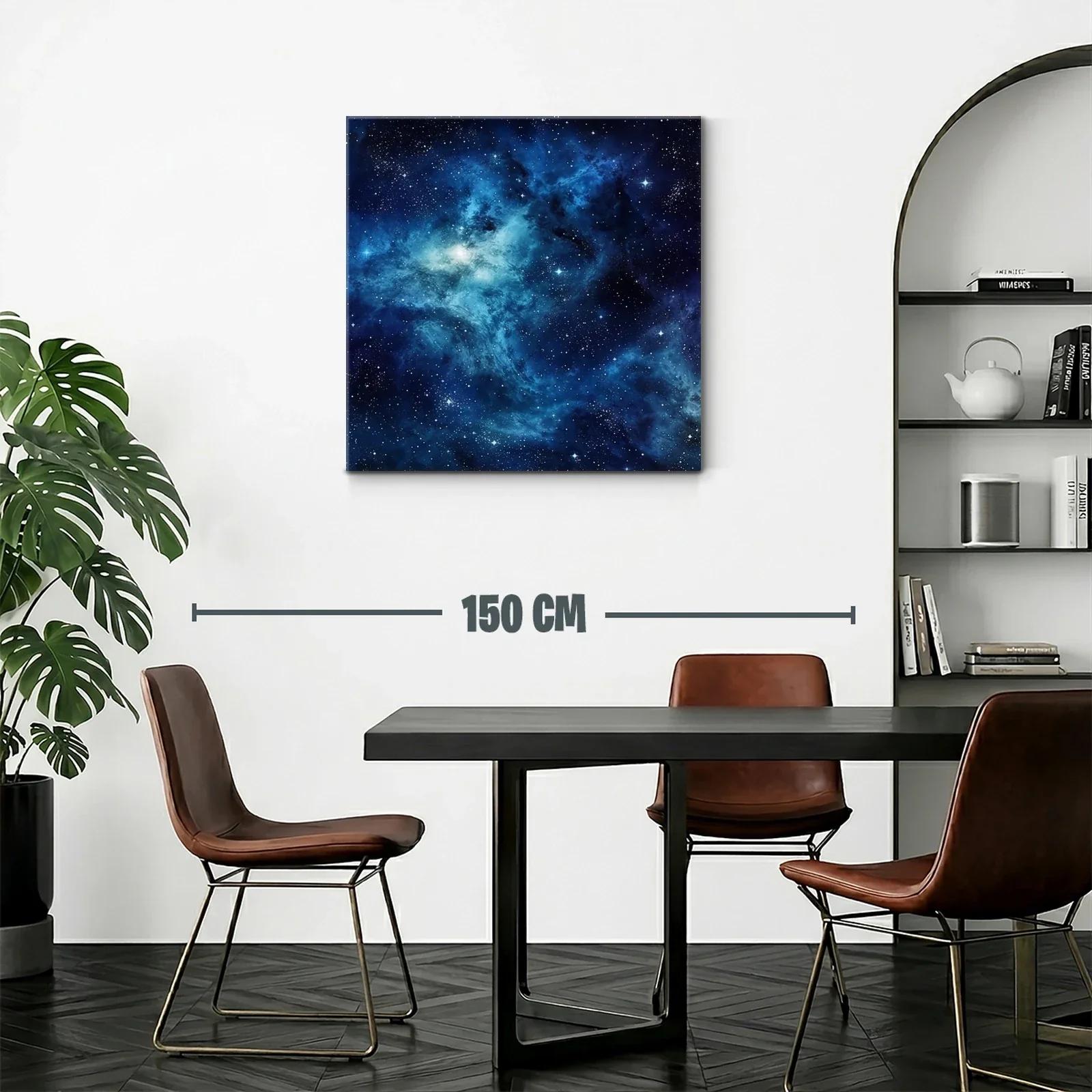 Cielo estrellado en vibrantes tonos azules y negros — miniatura 2