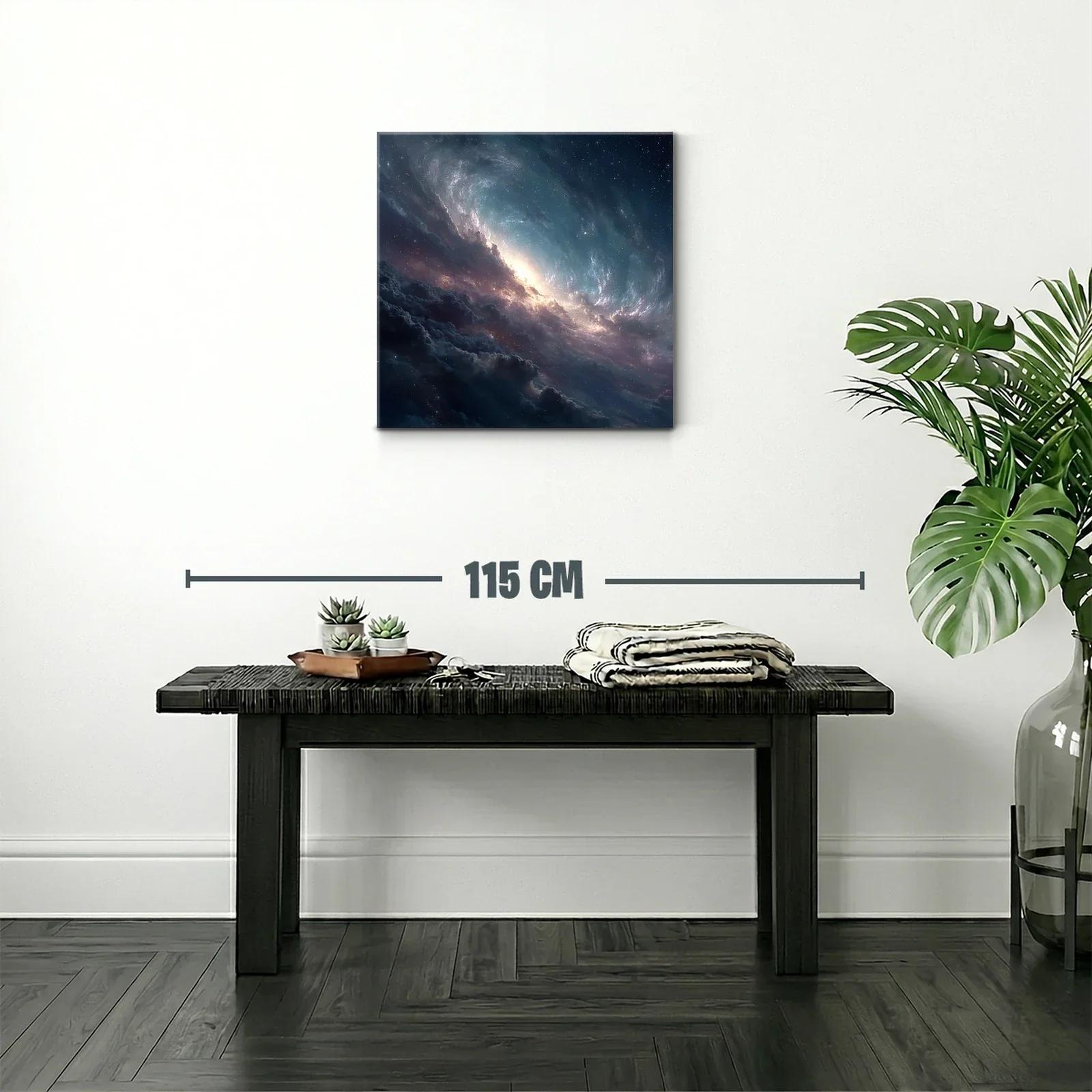 Cuadro Galaxia Espacial con Luminiscencia Cósmica — miniatura 2