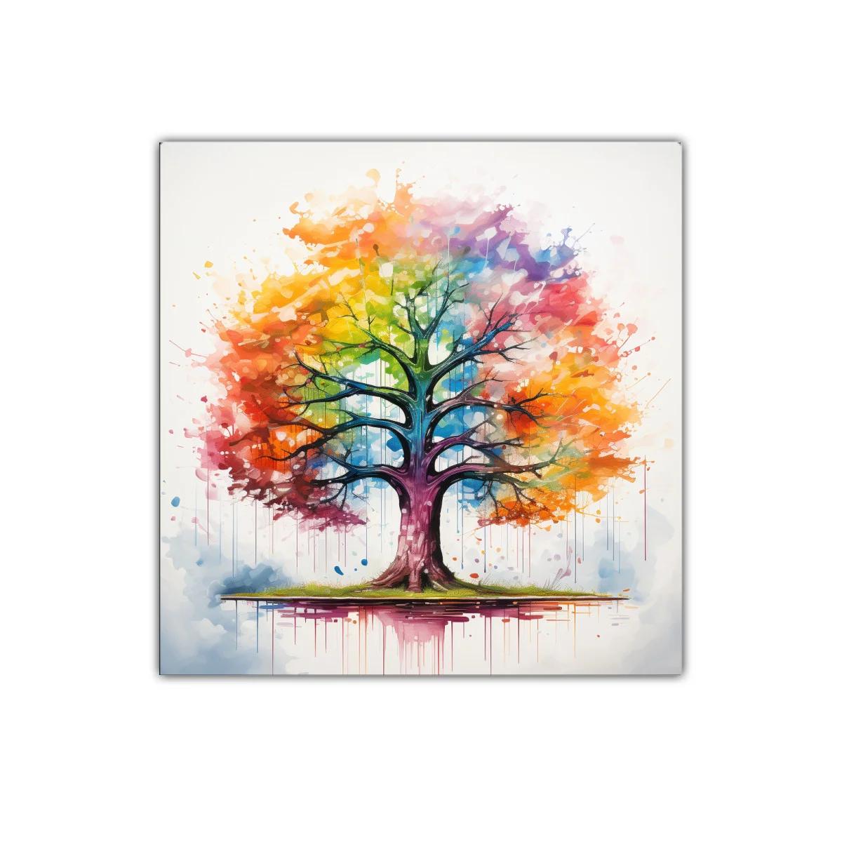 Árbol multicolor con vibrantes tonos en expansión — imagen principal