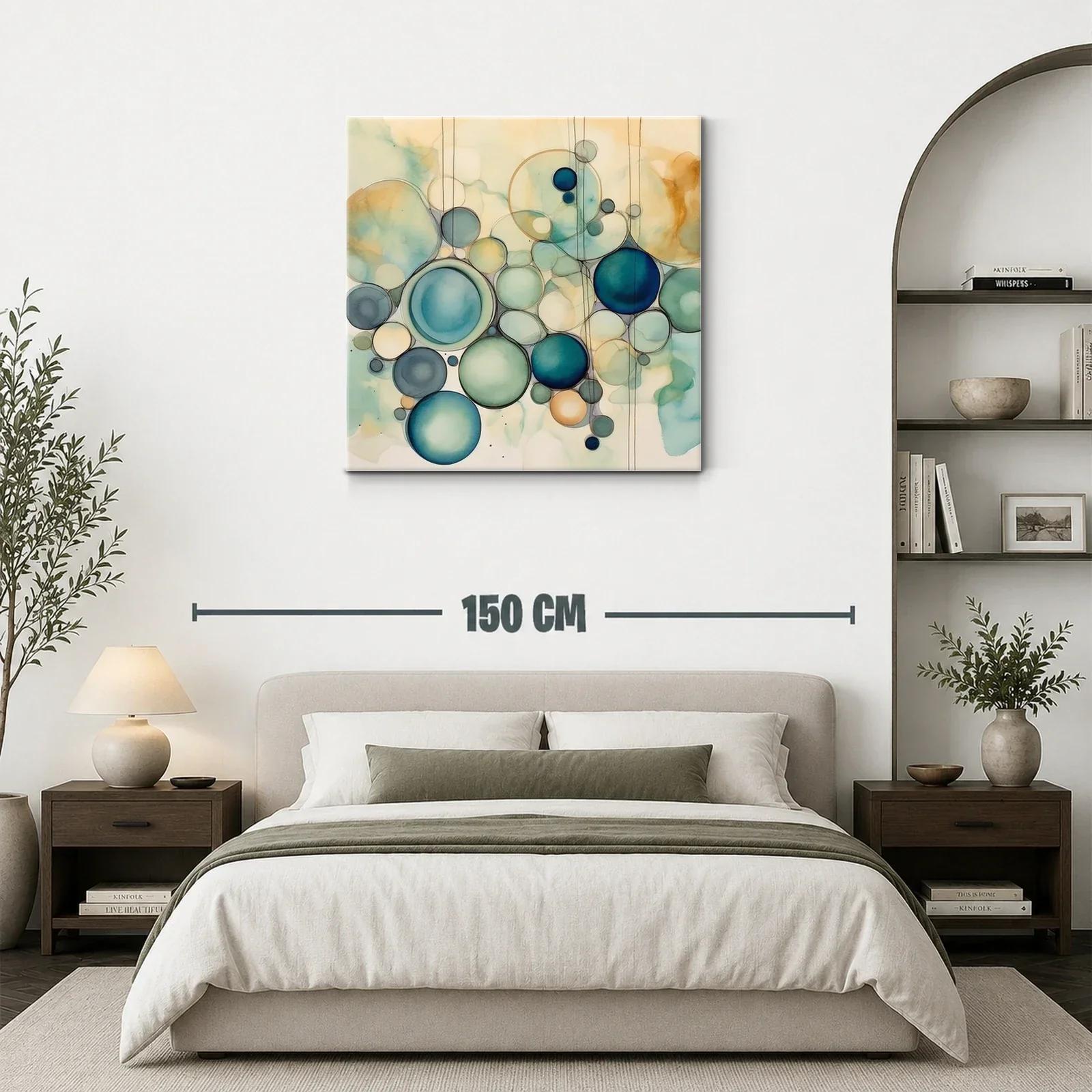 Composición de Círculos en Tonos Azul y Beige Suaves — miniatura 3
