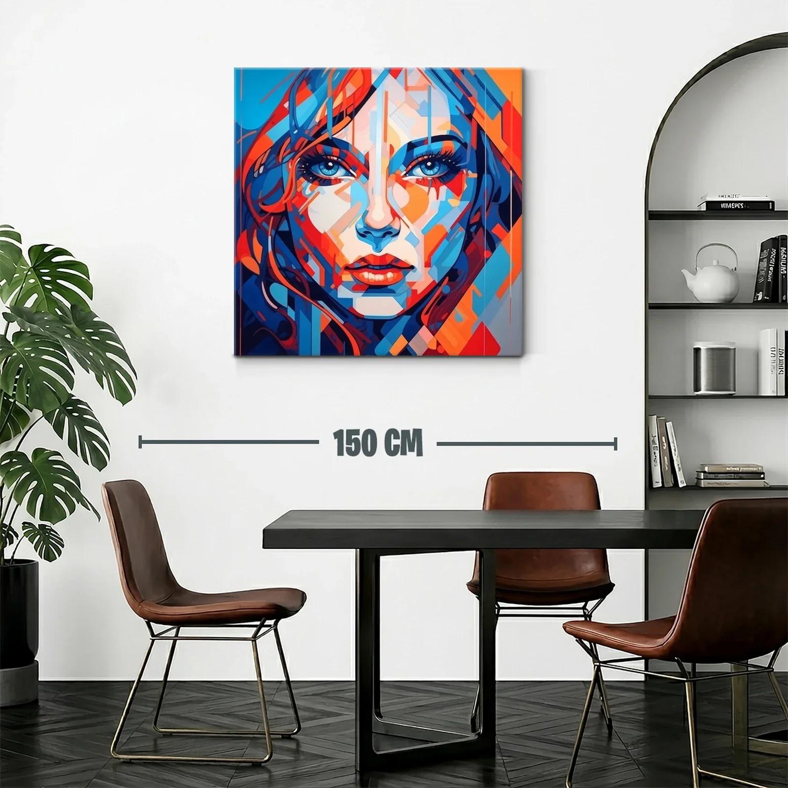 Retrato contemporáneo vibrante con contrastes intensos — miniatura 2