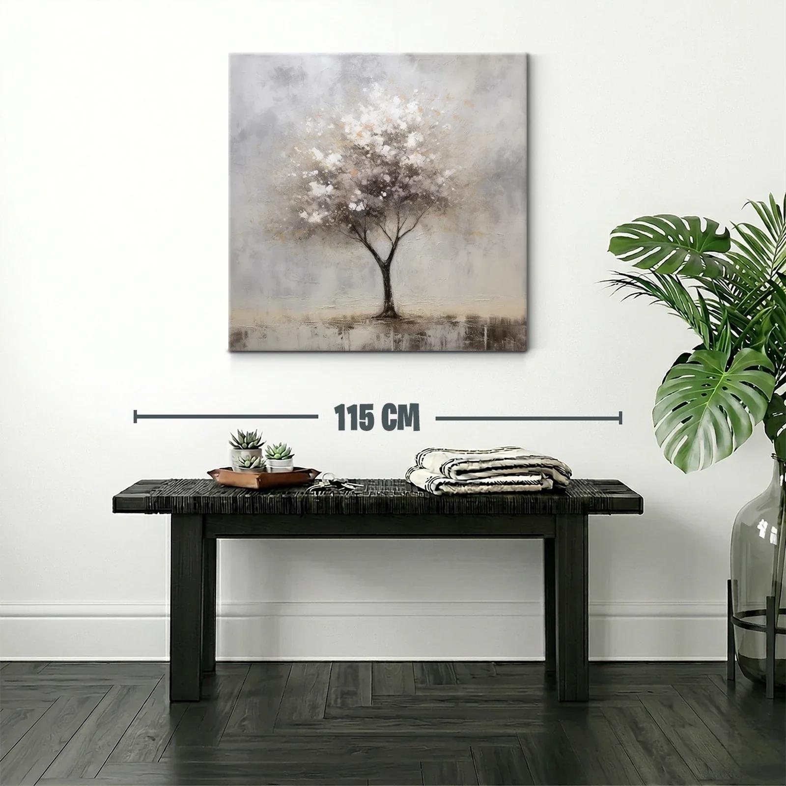 Árbol sereno en tonos suaves y neutros — miniatura 2