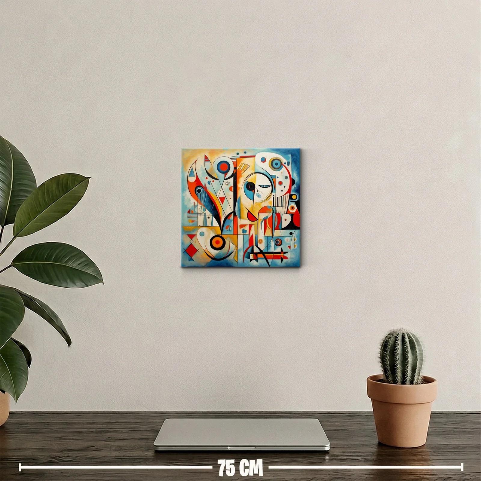 Composición abstracta con formas y colores vibrantes — miniatura 2