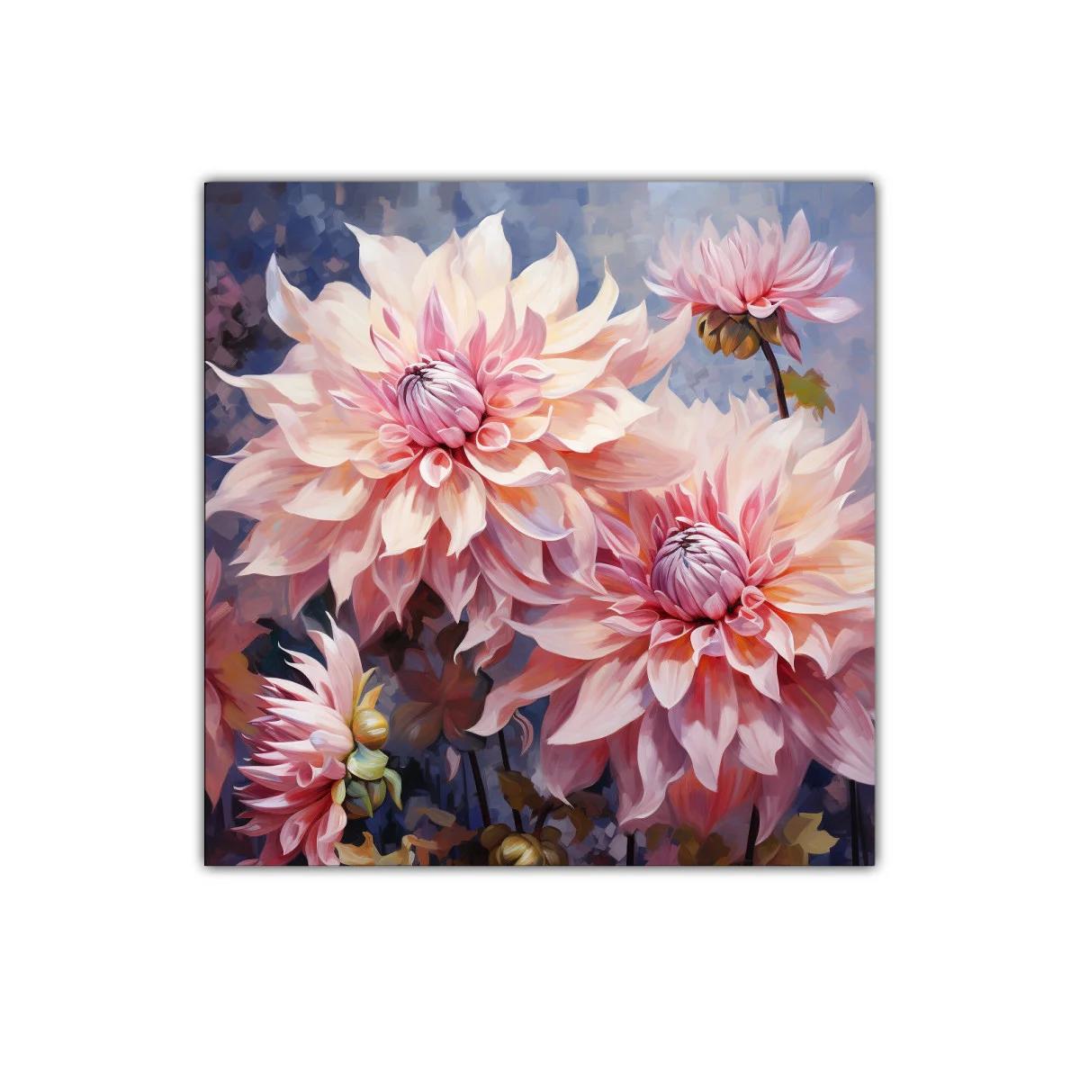 Flores grandes en tonos suaves para decoración elegante