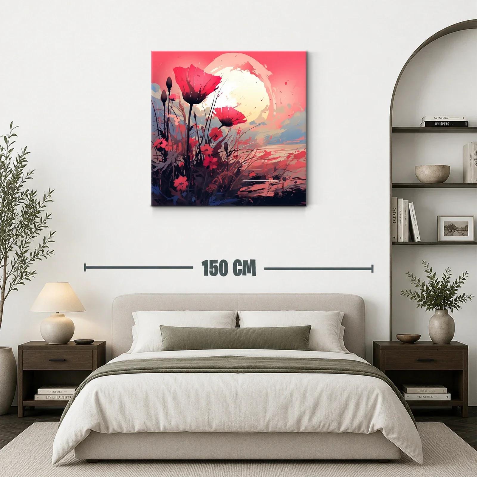 Flores vibrantes al atardecer con tonos cálidos y suaves — miniatura 3