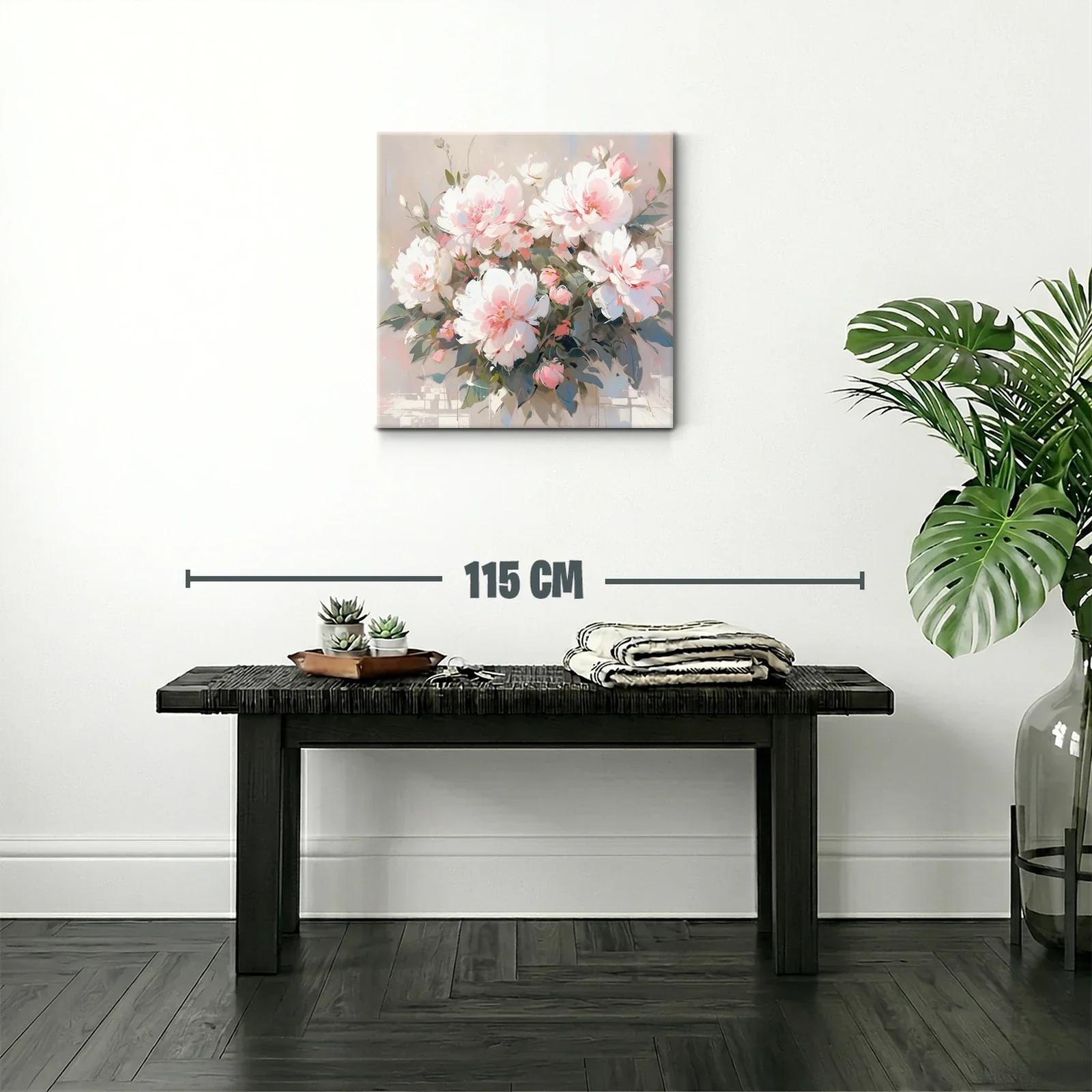 Composición delicada con flores blancas y rosas — miniatura 2