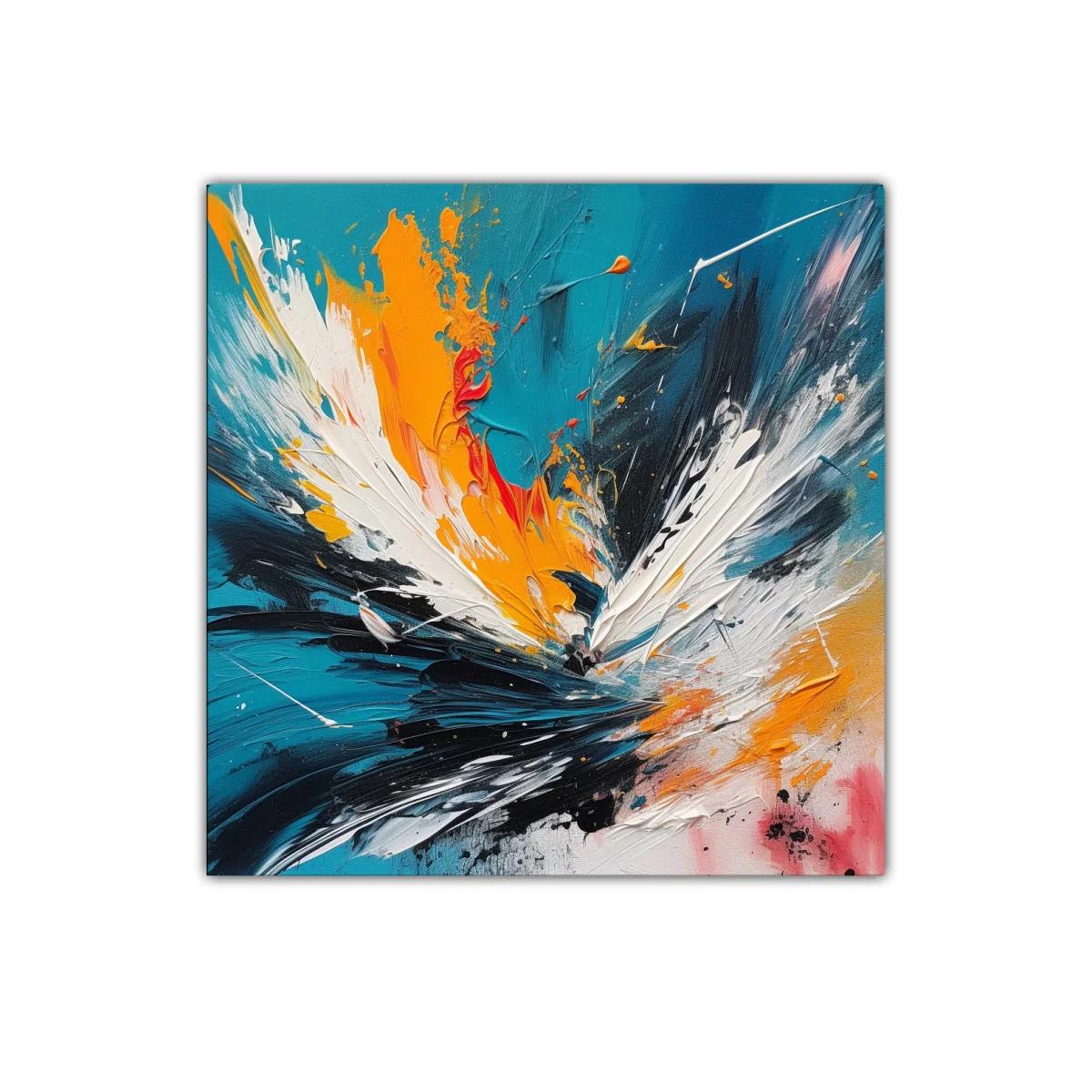 Cuadro decorativo con explosión de color y energía vibrante — imagen principal