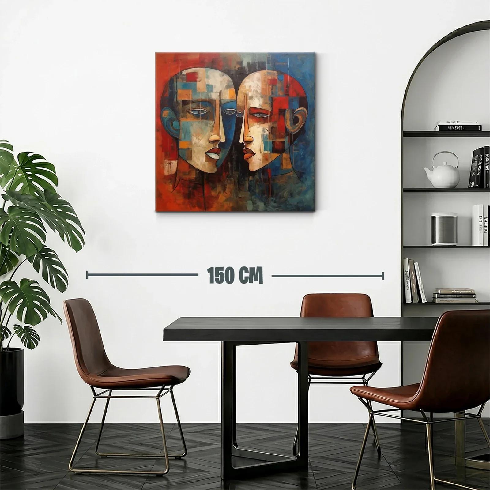 Retratos abstractos con tonos cálidos y fríos en contraste — miniatura 2