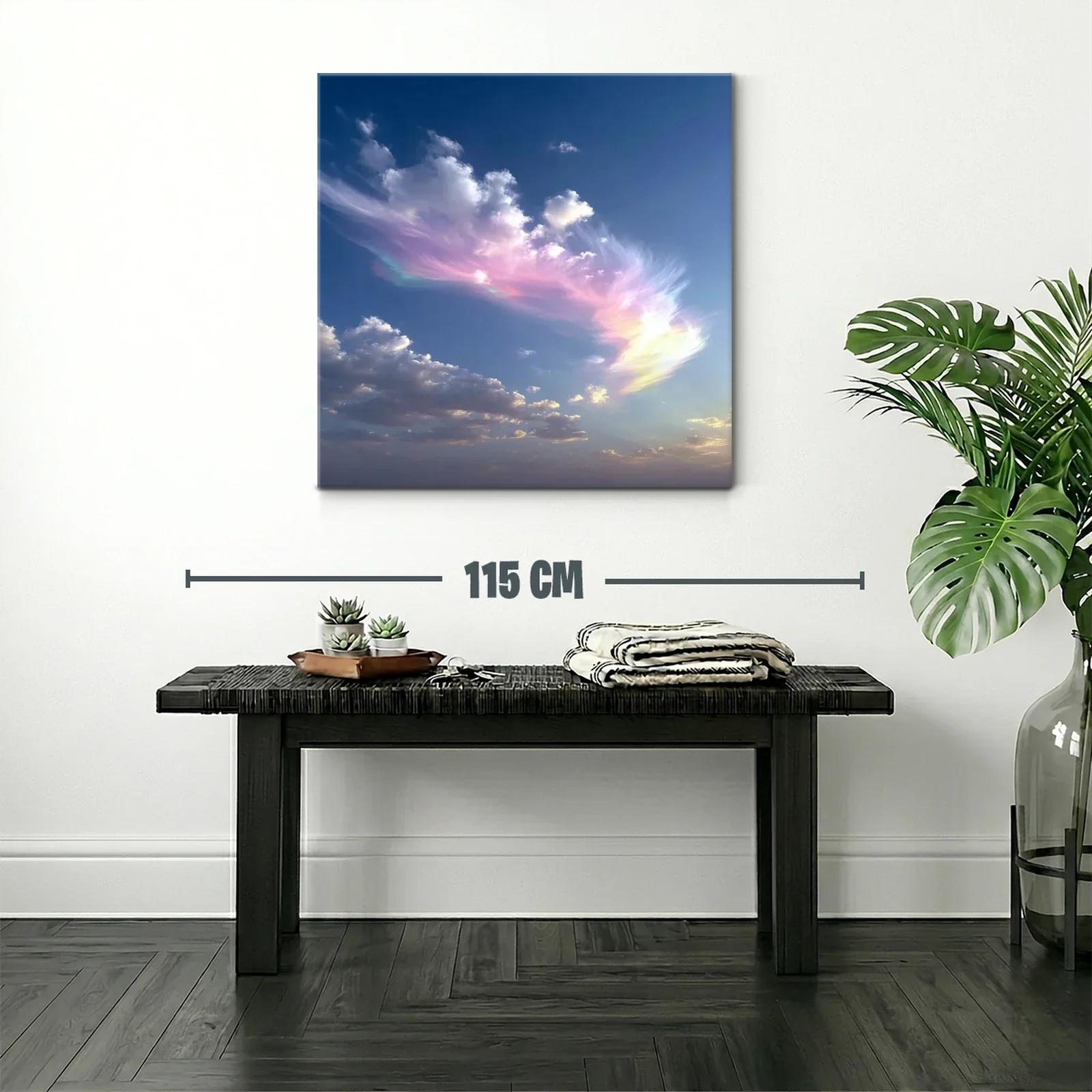 Cielo etéreo con nubes en tonos pastel y azul profundo — miniatura 2