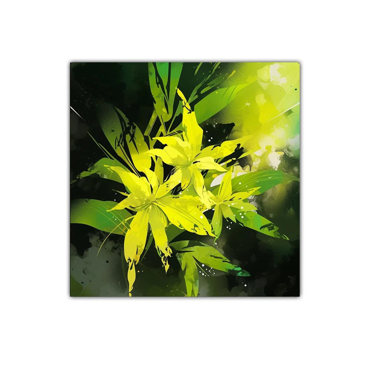 Lágrimas de luz en flores amarillas vibrantes — imagen principal