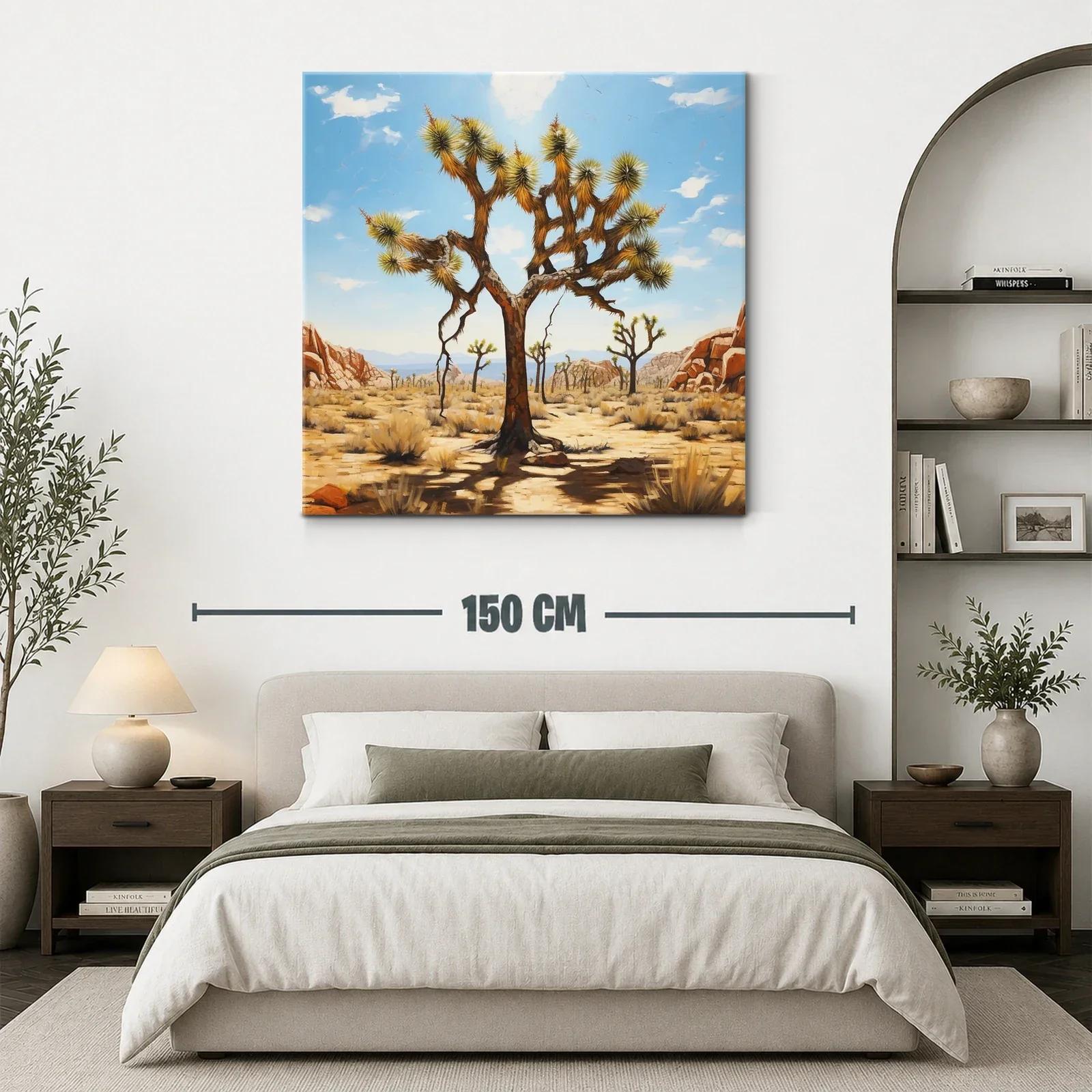 Paisaje desértico con árbol de aspecto singular — miniatura 3