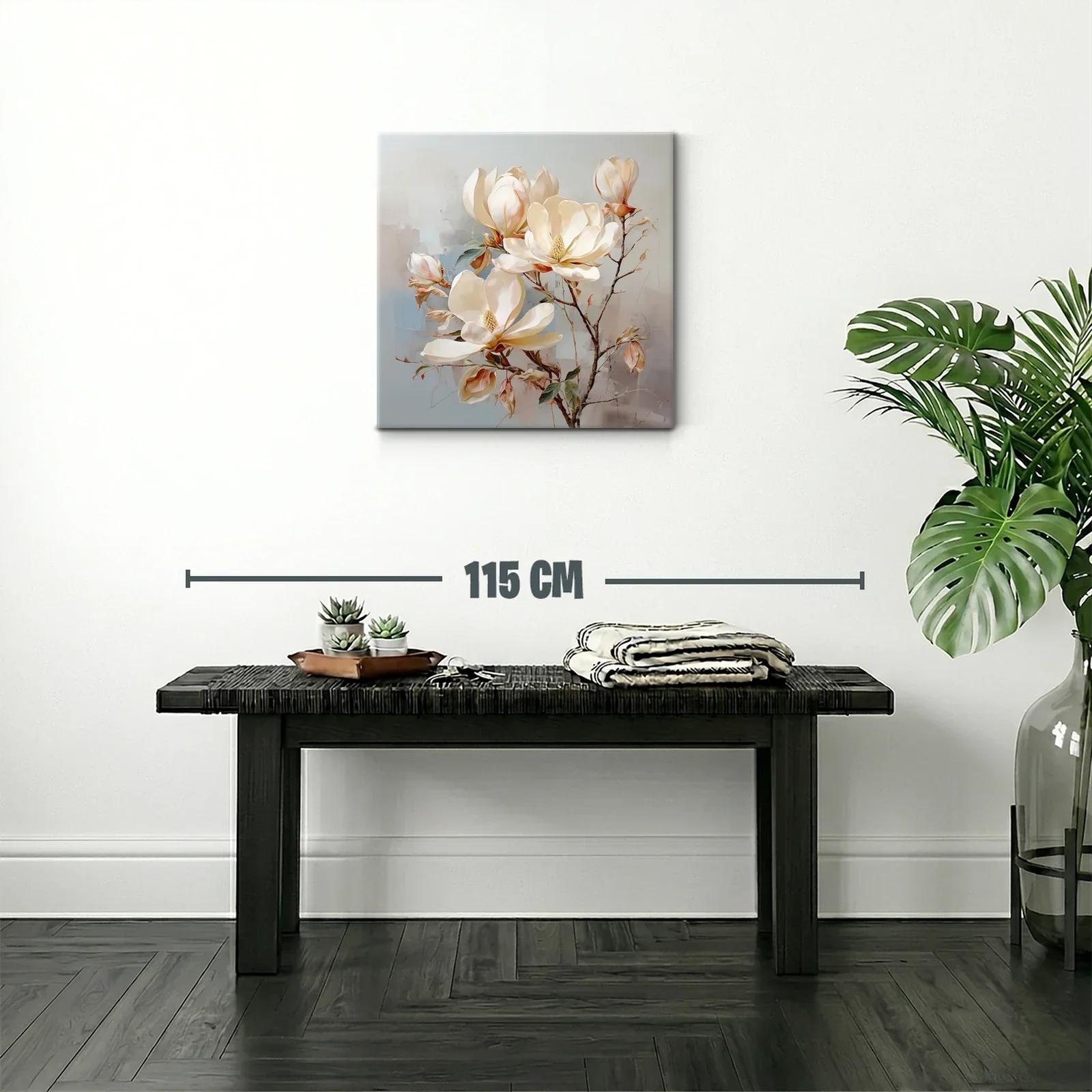Elegancia natural con flores blancas y tonos neutros — miniatura 2