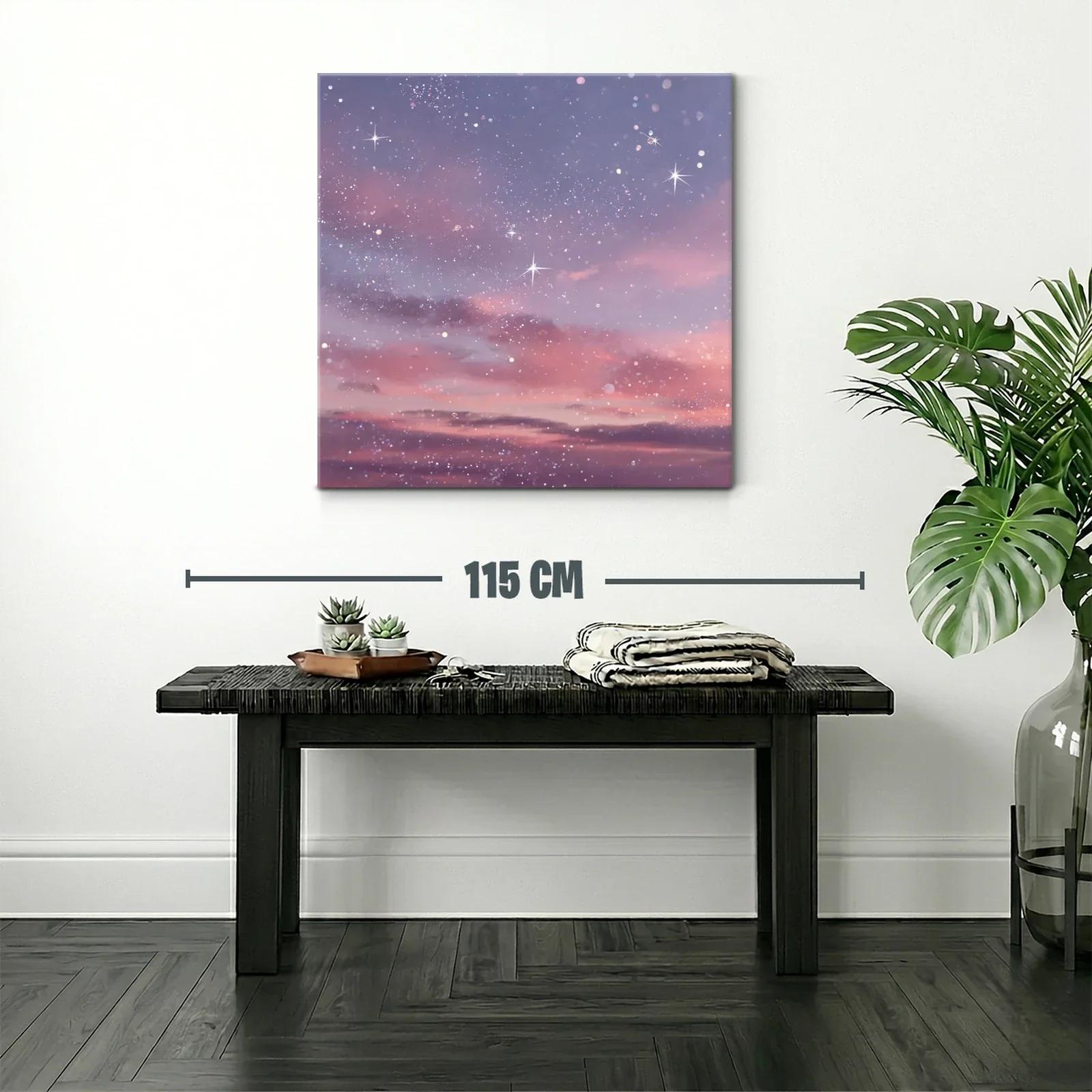 Cielo estrellado en tonos pastel para un ambiente sereno — miniatura 2