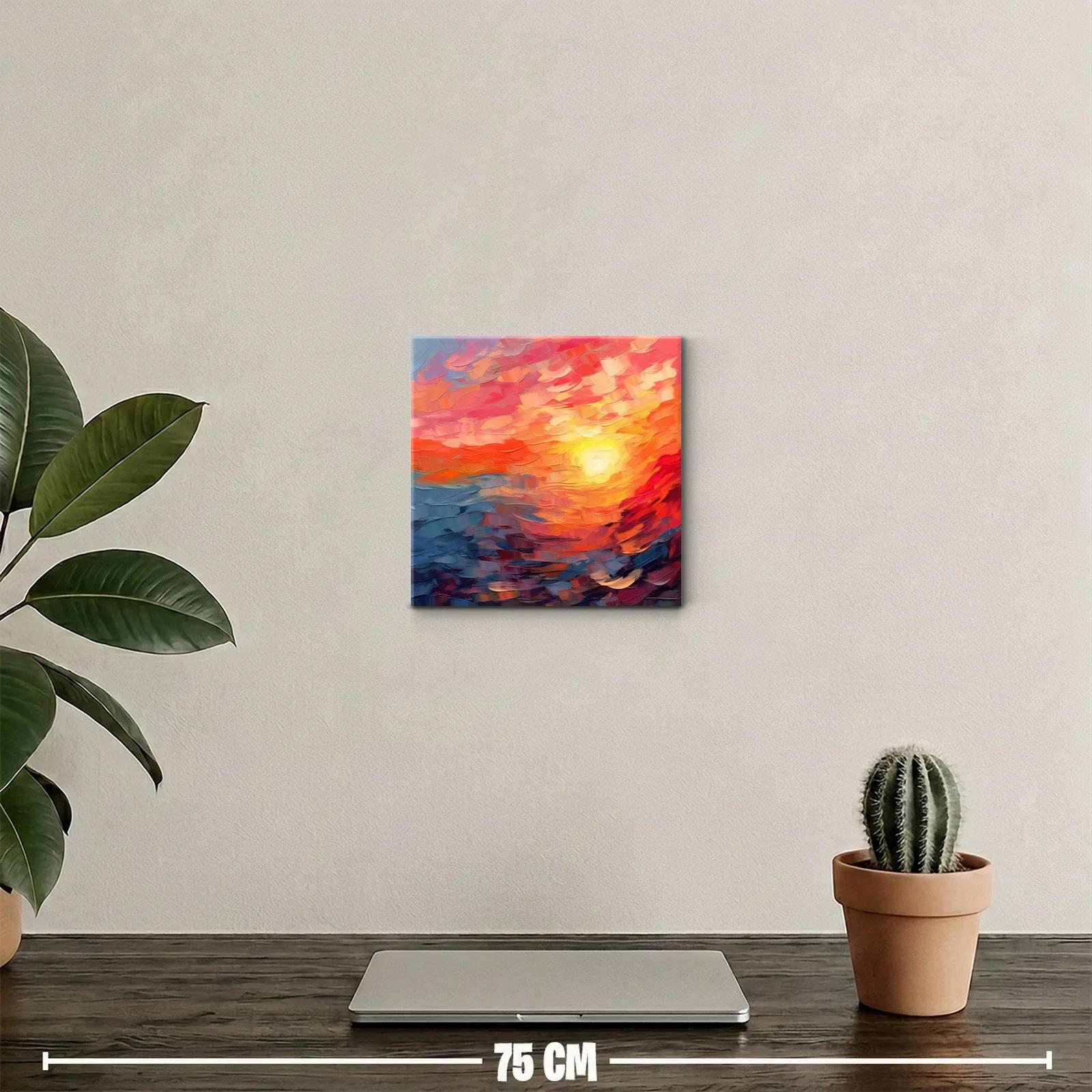 Atardecer vibrante con tonos cálidos y fríos en movimiento — miniatura 2