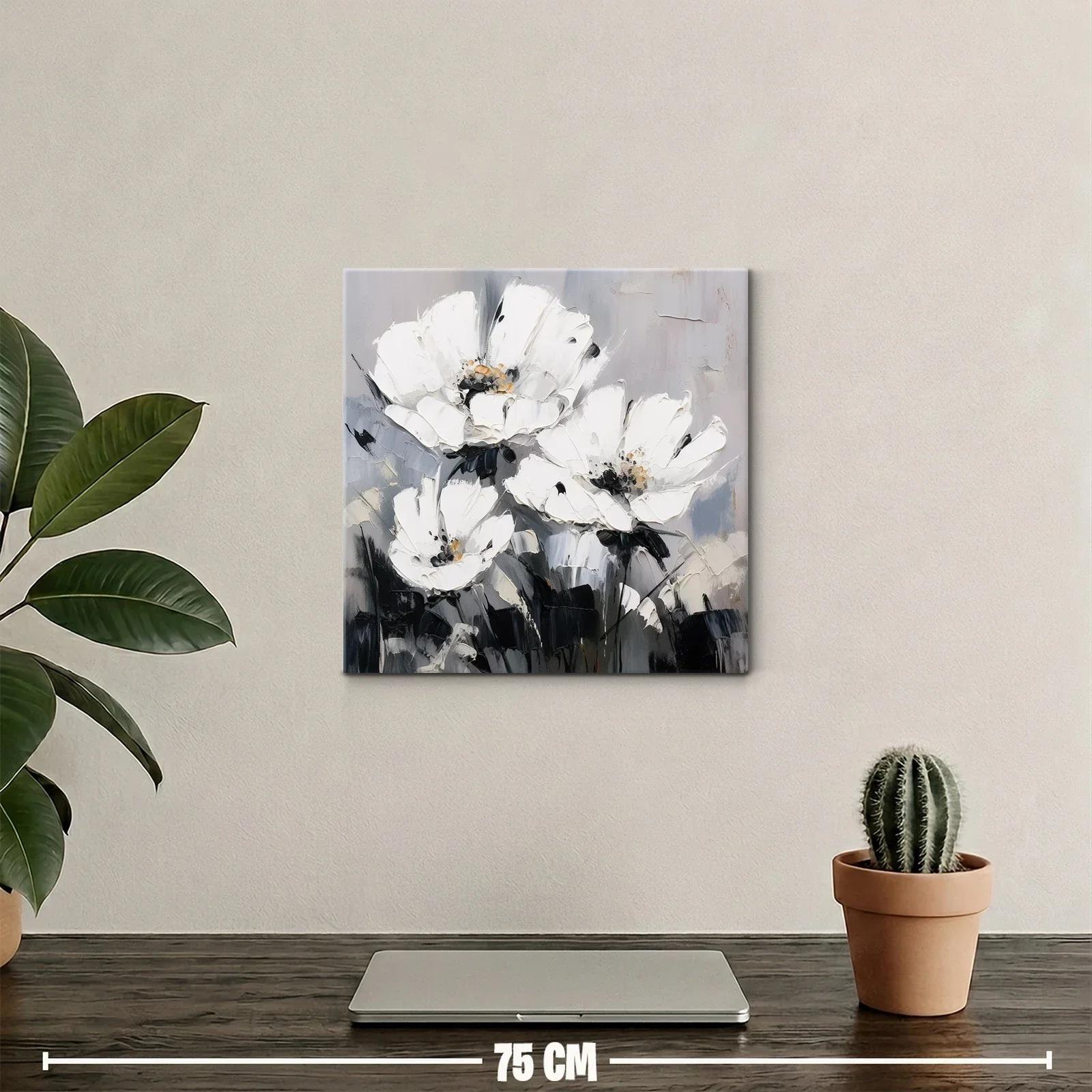Elegancia floral en tonos neutros para espacios modernos — miniatura 2