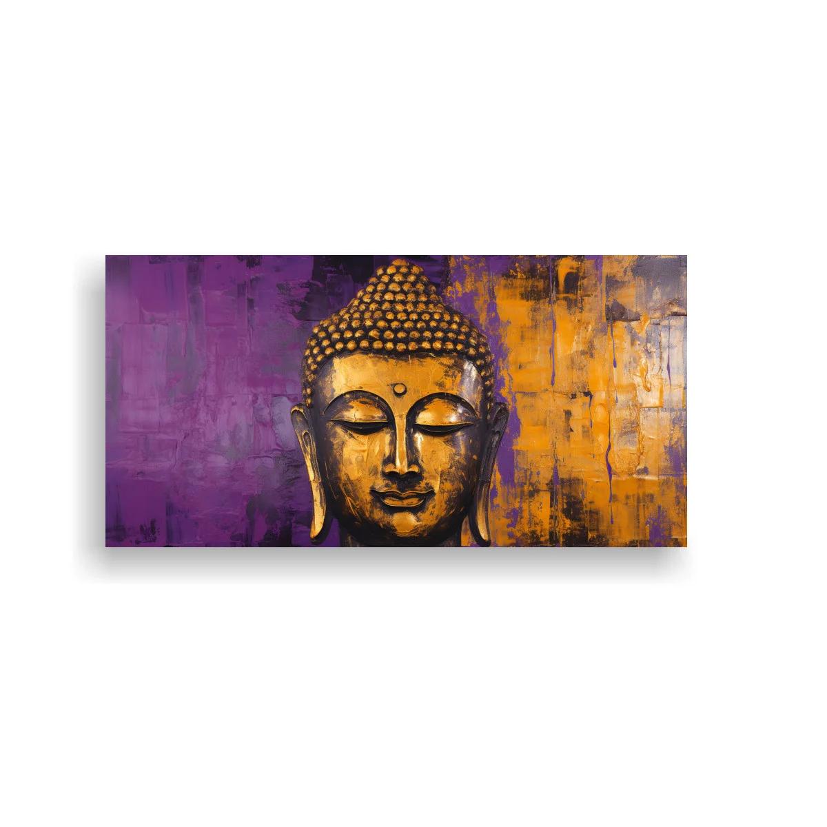 Cuadro rostro de Buda con urna frontal